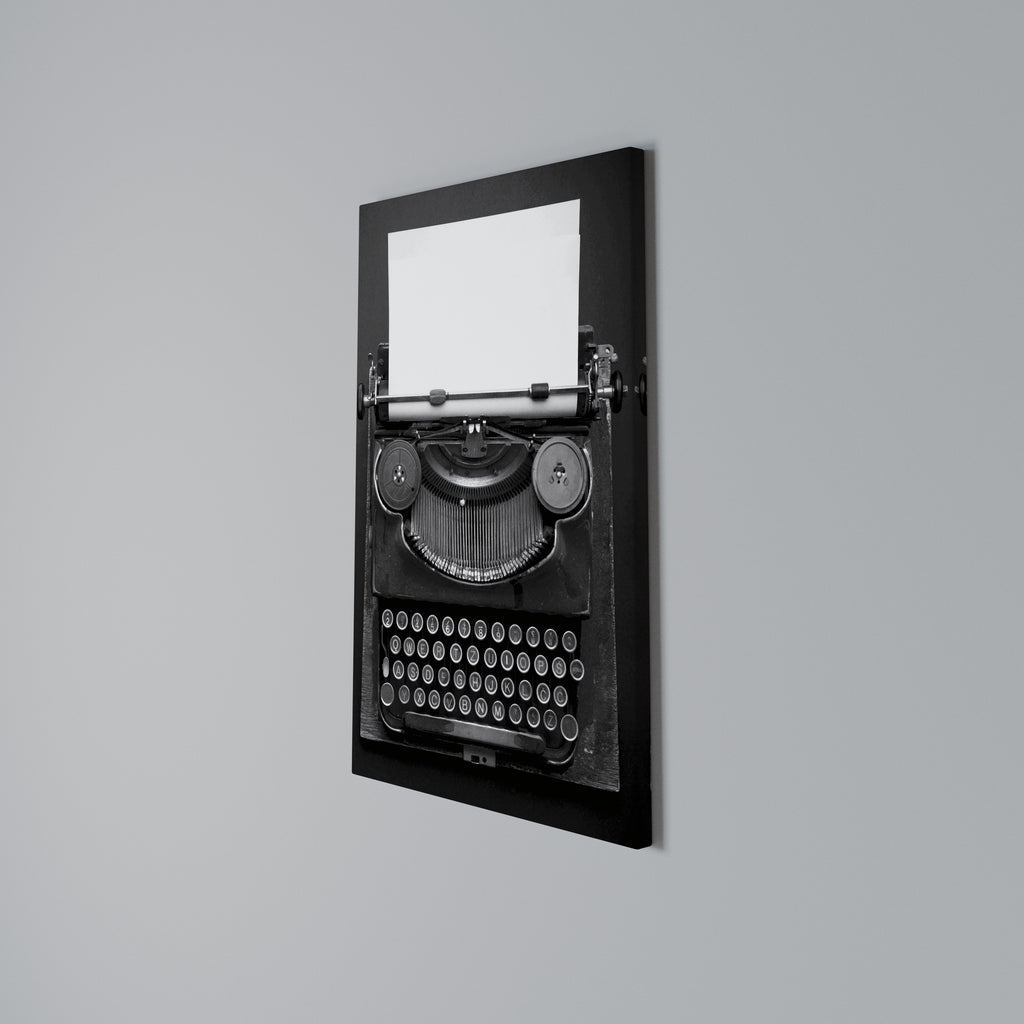 TYPEWRITER SYMPHONY Quadro em tela vertical