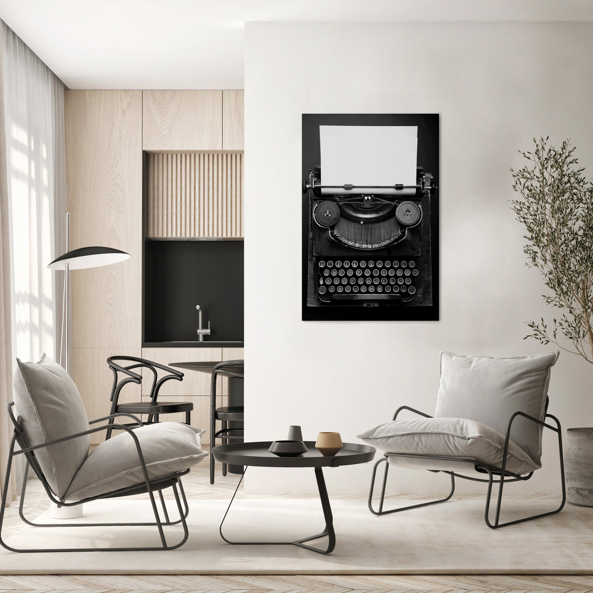 TYPEWRITER SYMPHONY Κατακόρυφος Πίνακας σε Καμβά