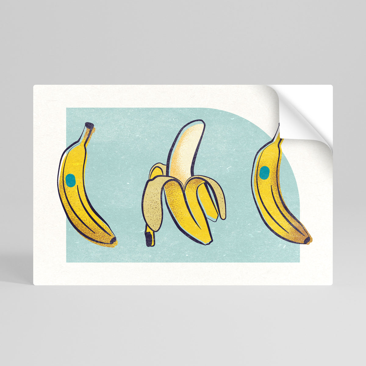 BOLD BANANA BOUQUET Póster adhesivo horizontal