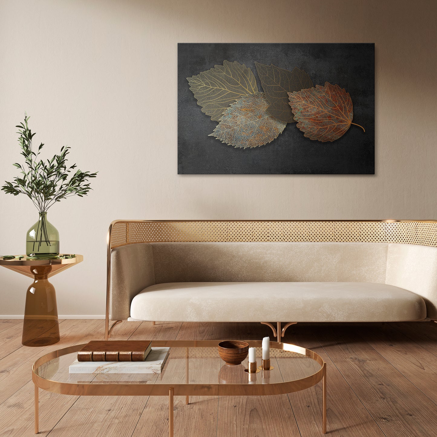 FOLIAGE IN FOCUS Stampa su tela orizzontale