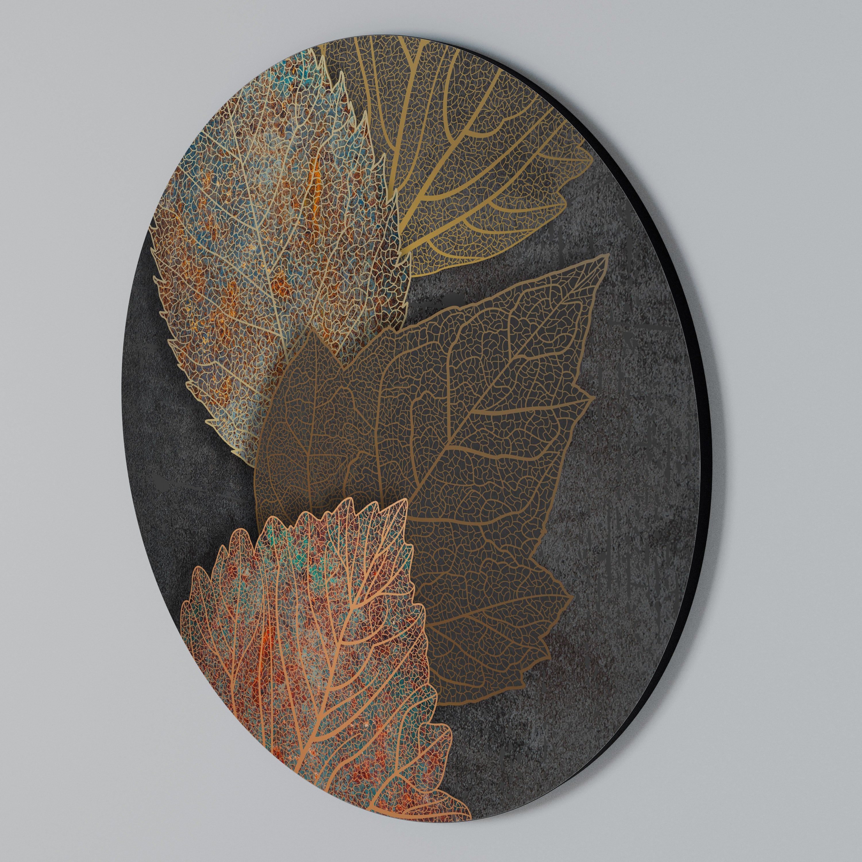 FOLIAGE IN FOCUS Round Wall Art