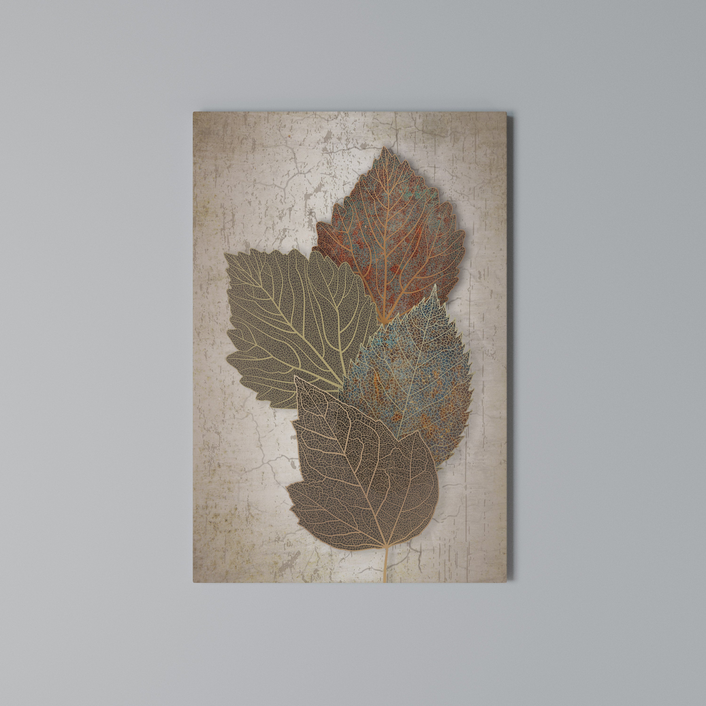 LEAVES OF TIME Vertical Canvas Print