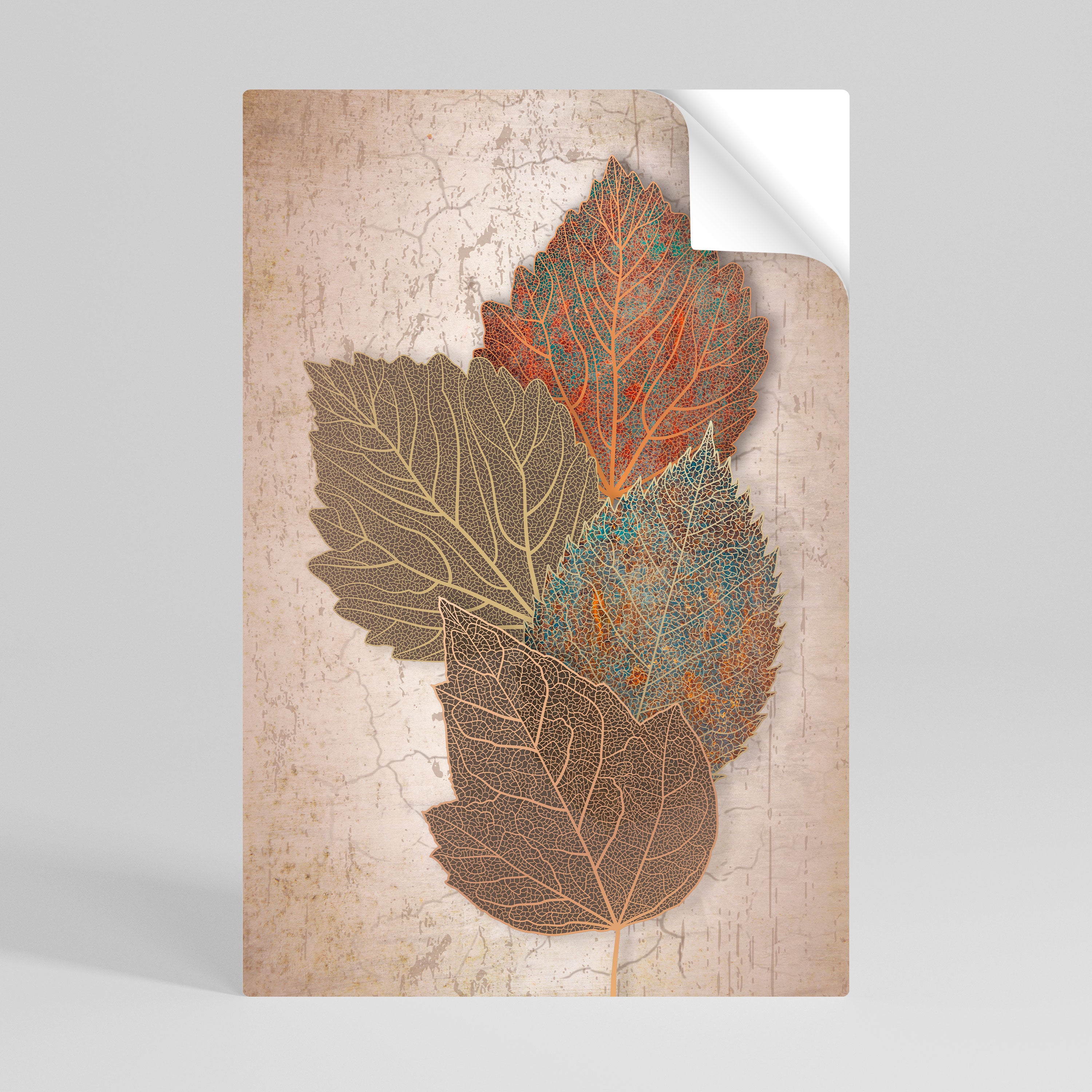 LEAVES OF TIME Peel and Stick Vertical Poster