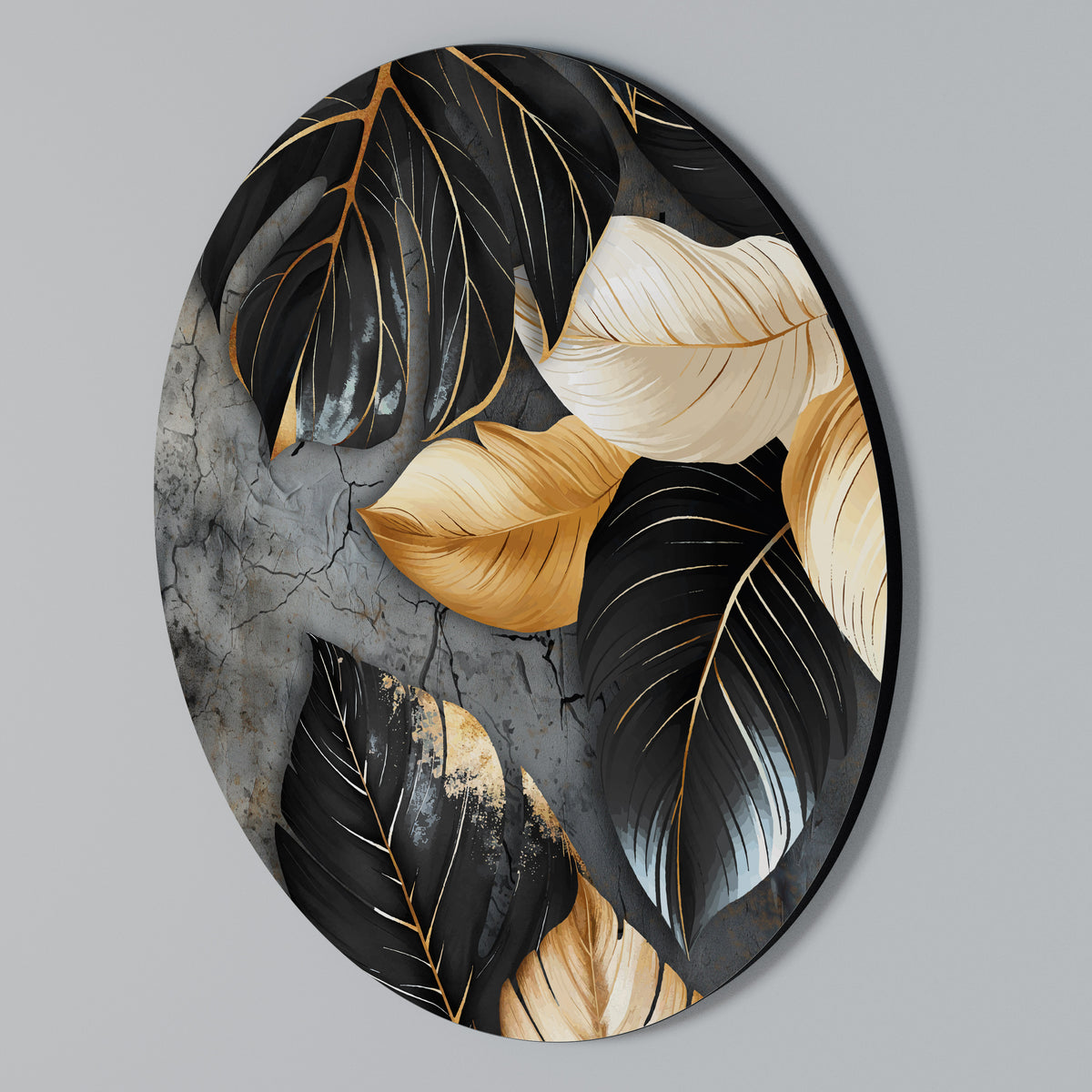 NATURE'S DARK EMBRACE Round Wall Art
