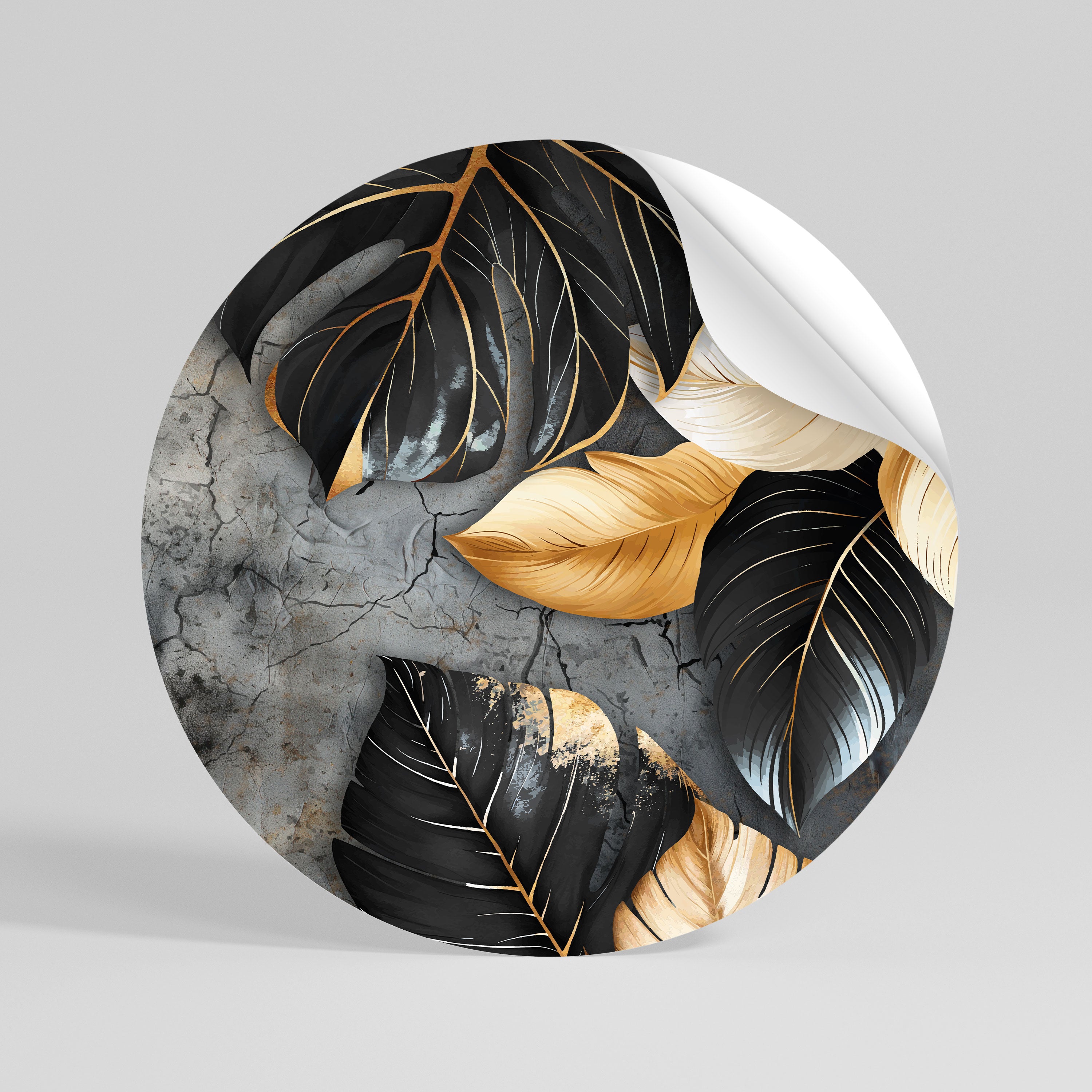 NATURE'S DARK EMBRACE Rund väggdekal