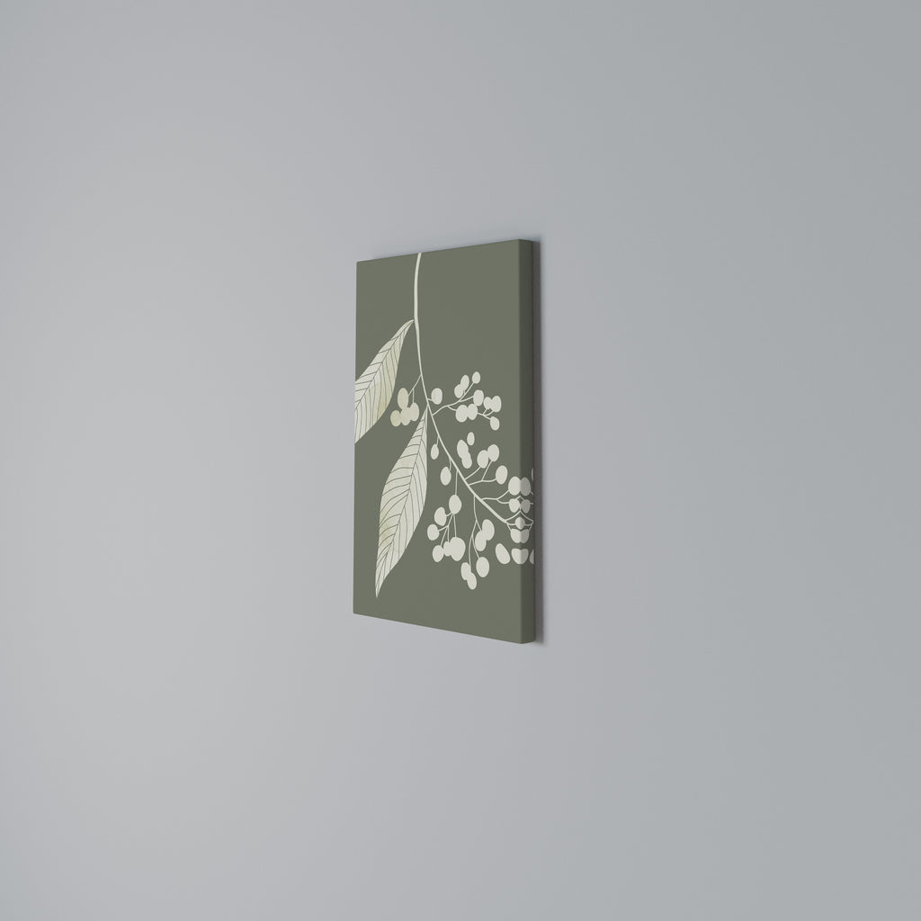 SERENE LEAFY FANTASIES Vertical Canvas Print