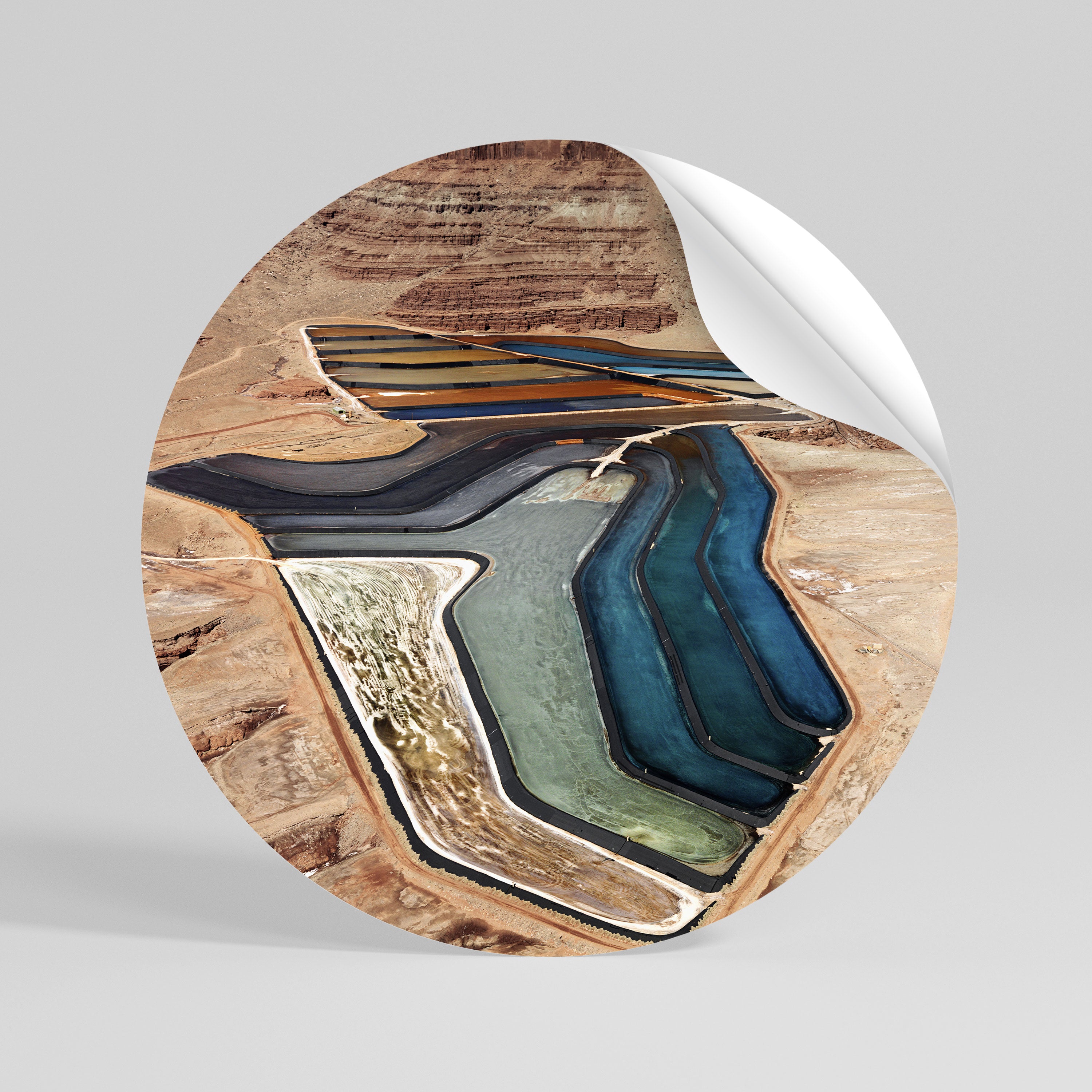 HARMONY IN LAYERS Rund väggdekal