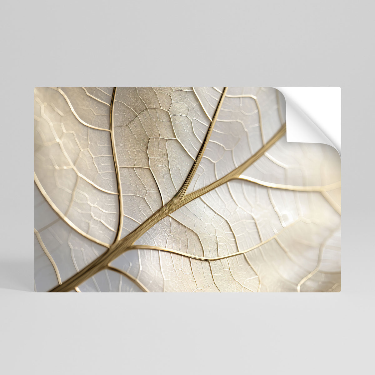 GOLDEN LEAF WHISPERS Póster adhesivo horizontal