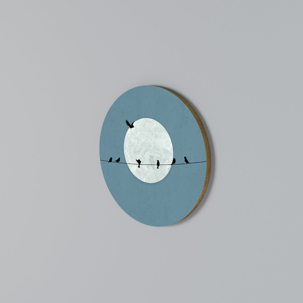 MOONLIT REST Arte de Parede Redonda
