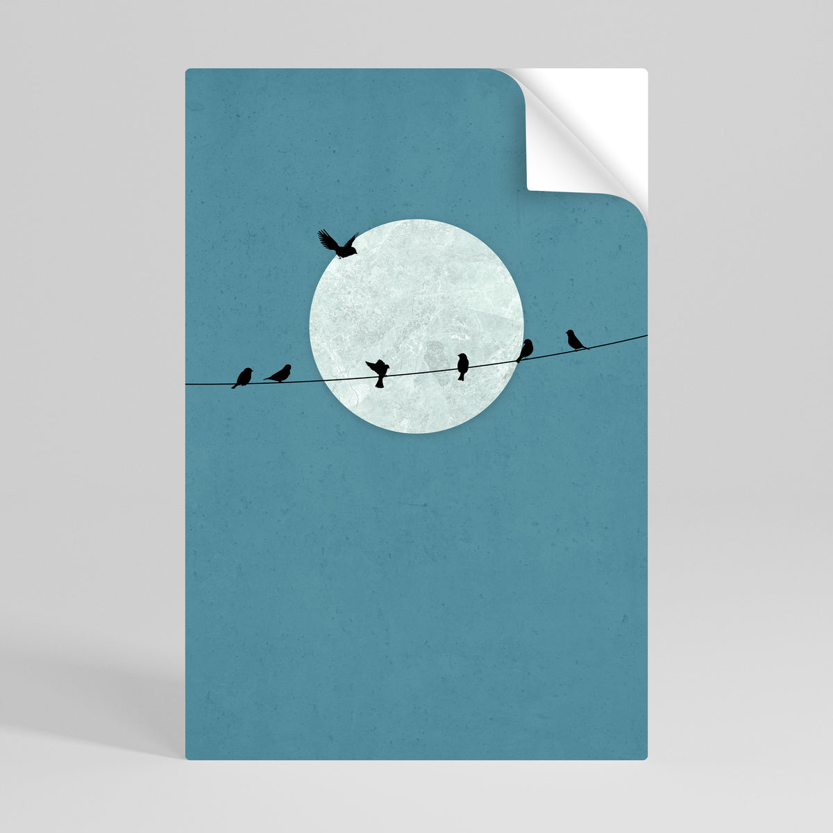 MOONLIT REST Självhäftande Vertikal Poster