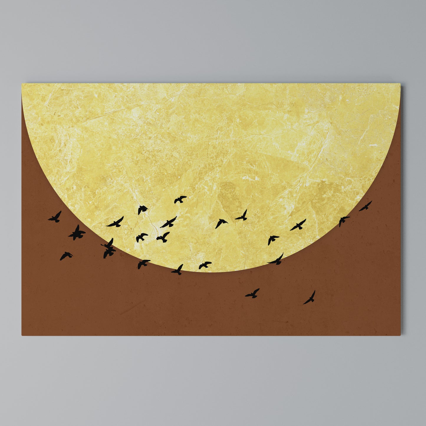 MOONLIT MIGRATION Stampa su tela orizzontale