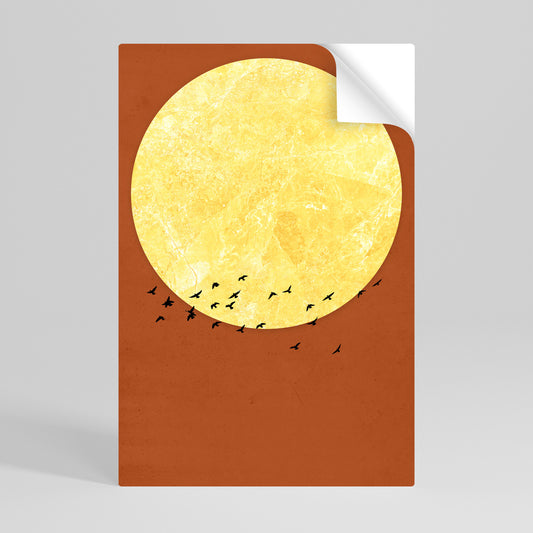 MOONLIT MIGRATION Poster Verticale Adesivo