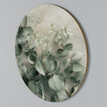 ELEGANT LEAF BALLET Round Wall Art