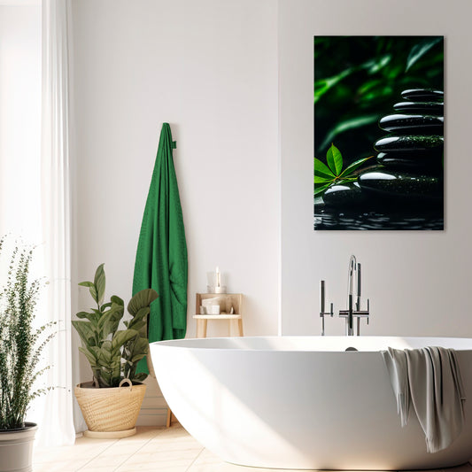HARMONY STONES Vertical Canvas Print