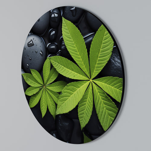 NATURE'S EMBRACE Στρογγυλός πίνακας ζωγραφικής