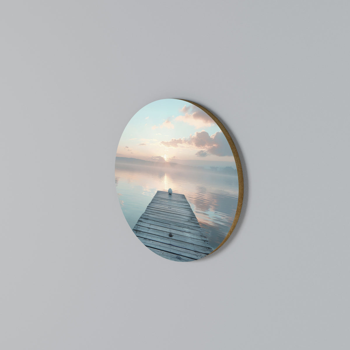 GENTLE MORNING MYSTIQUE Round Wall Art