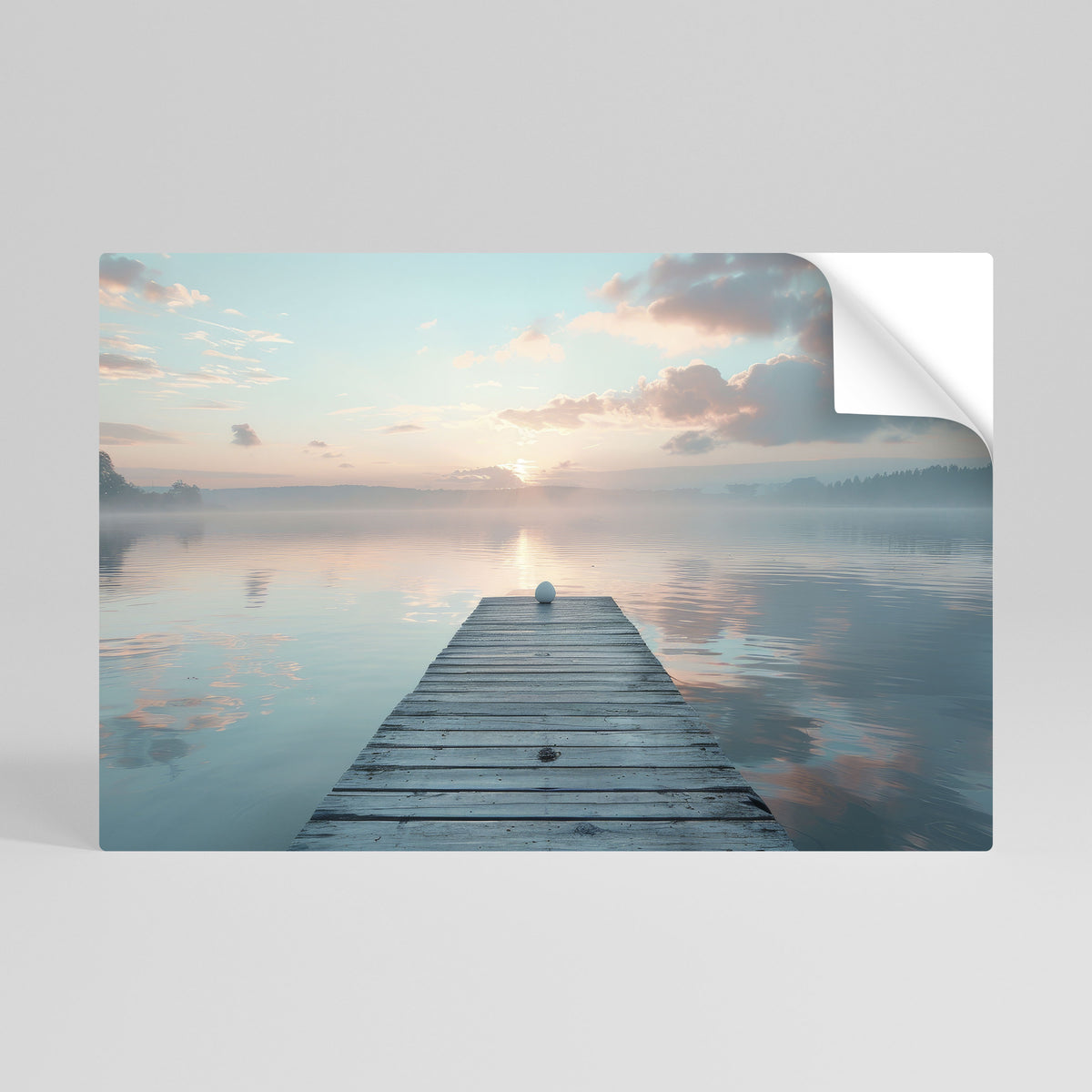 GENTLE MORNING MYSTIQUE Póster adhesivo horizontal
