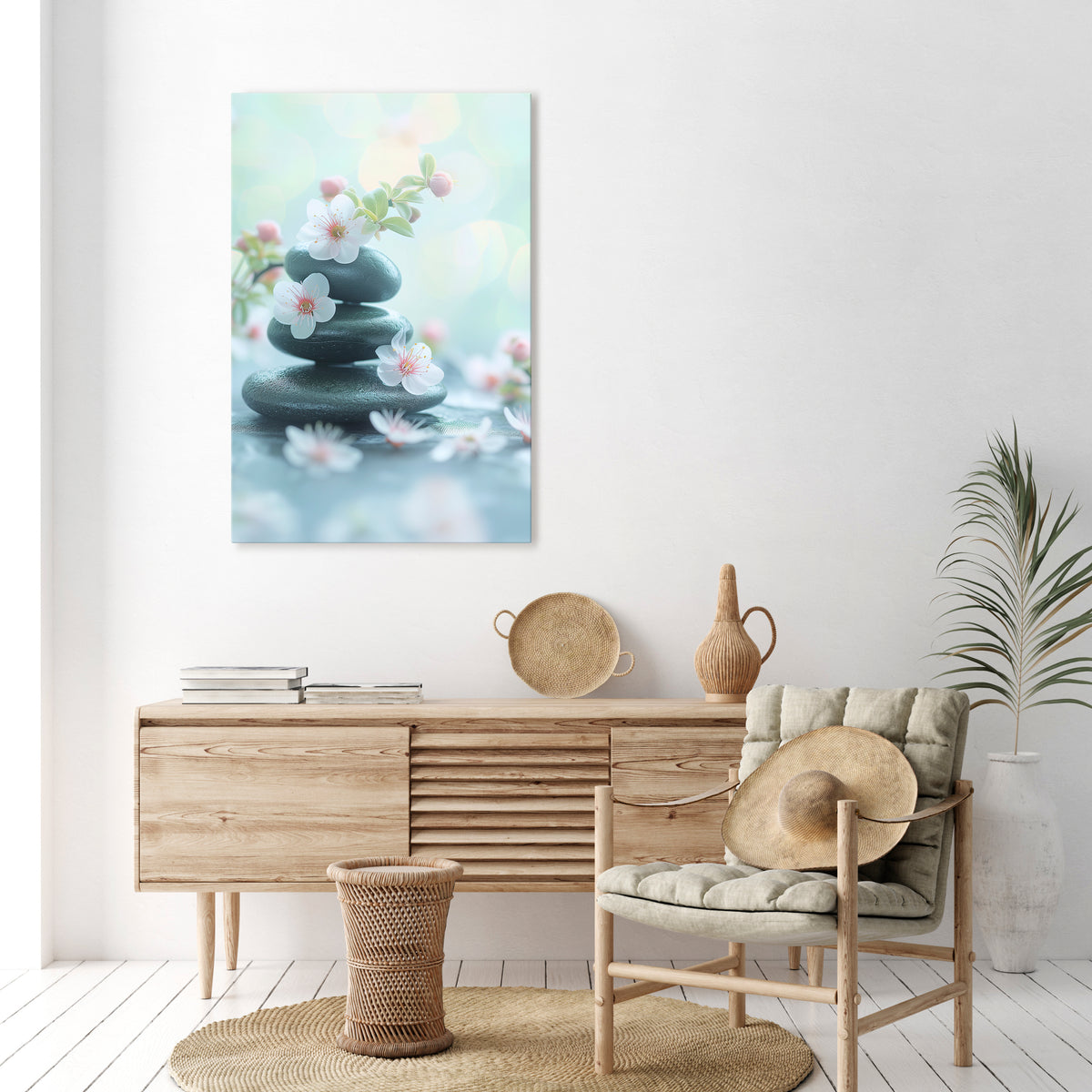 MINDFUL MOMENTS Cuadro en lienzo vertical