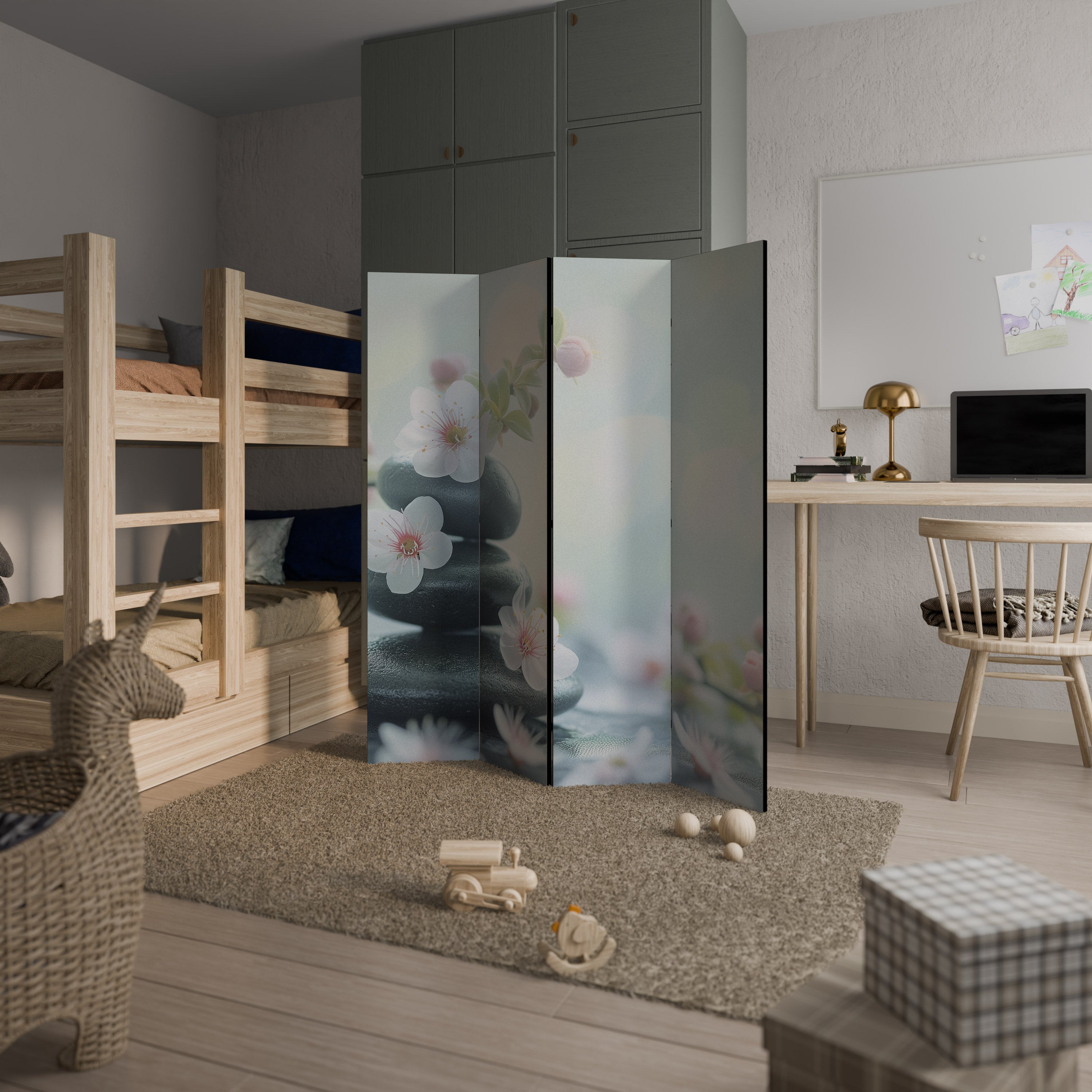 MINDFUL MOMENTS 4-Panel Room Divider