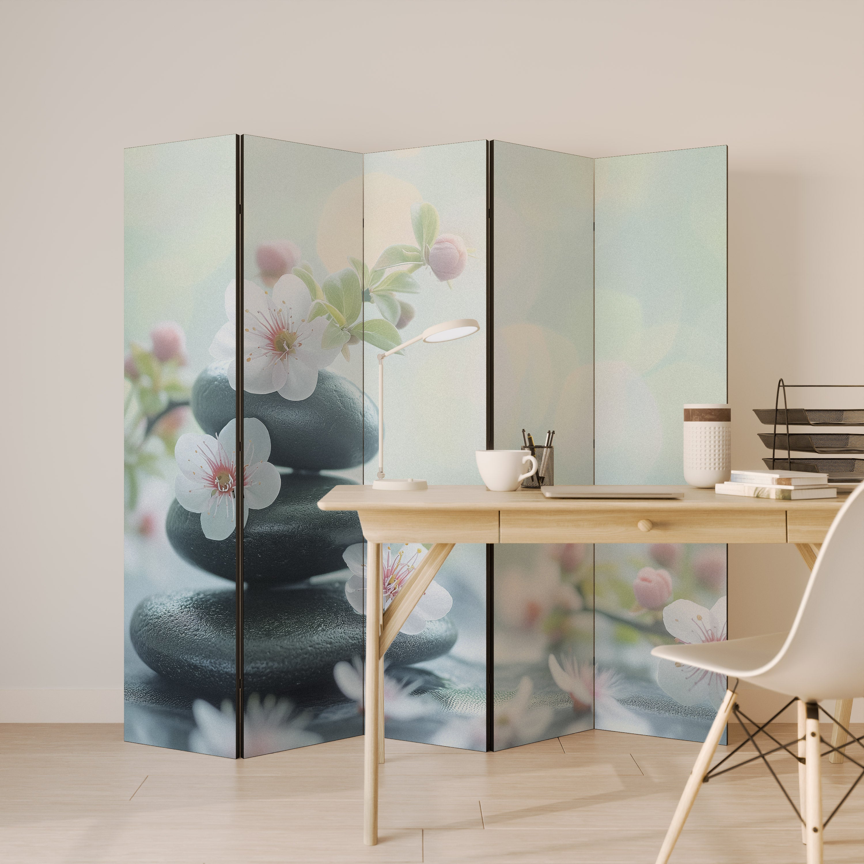 MINDFUL MOMENTS 5-Panel Room Divider