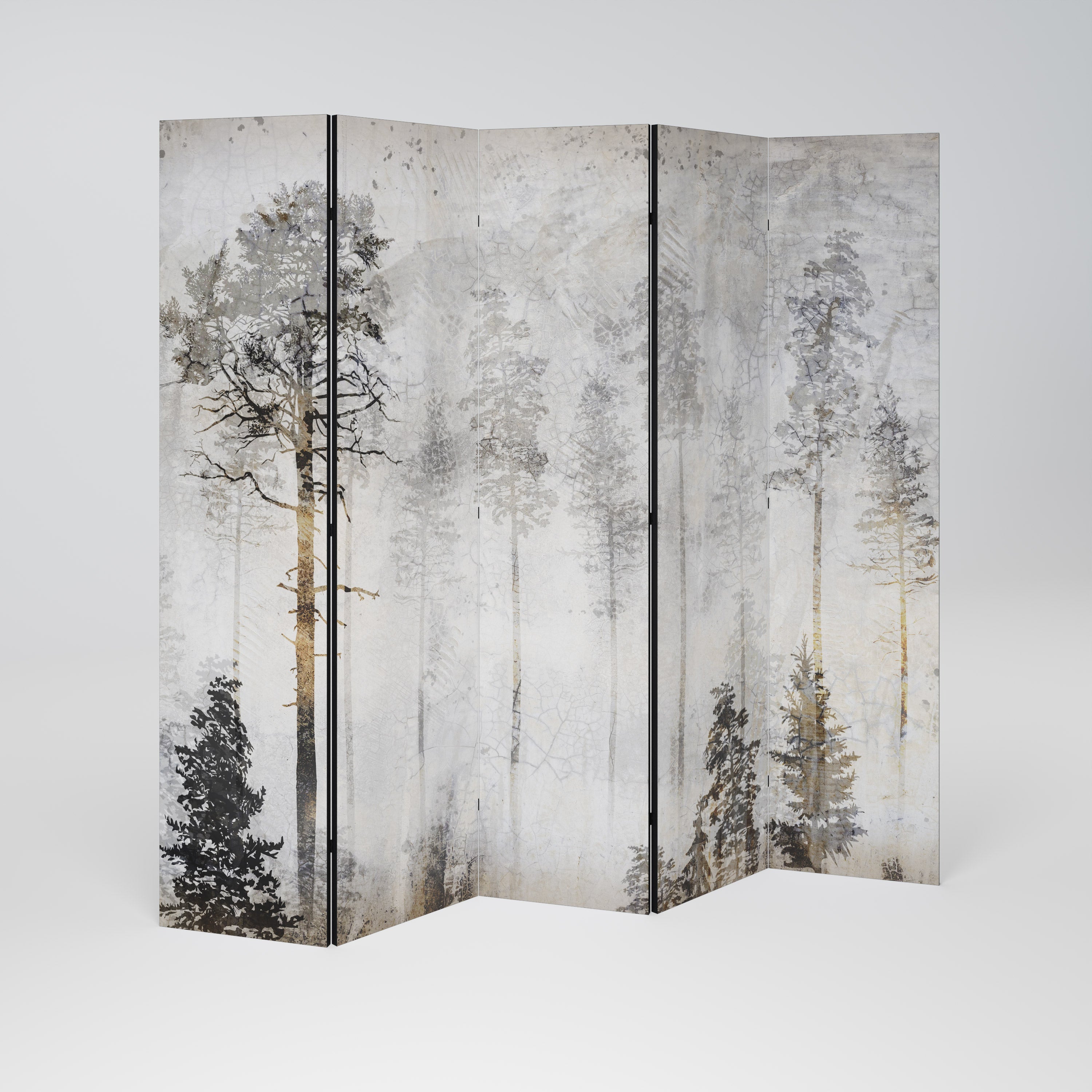 FADE IN THE TREES 5-Panel Room Divider