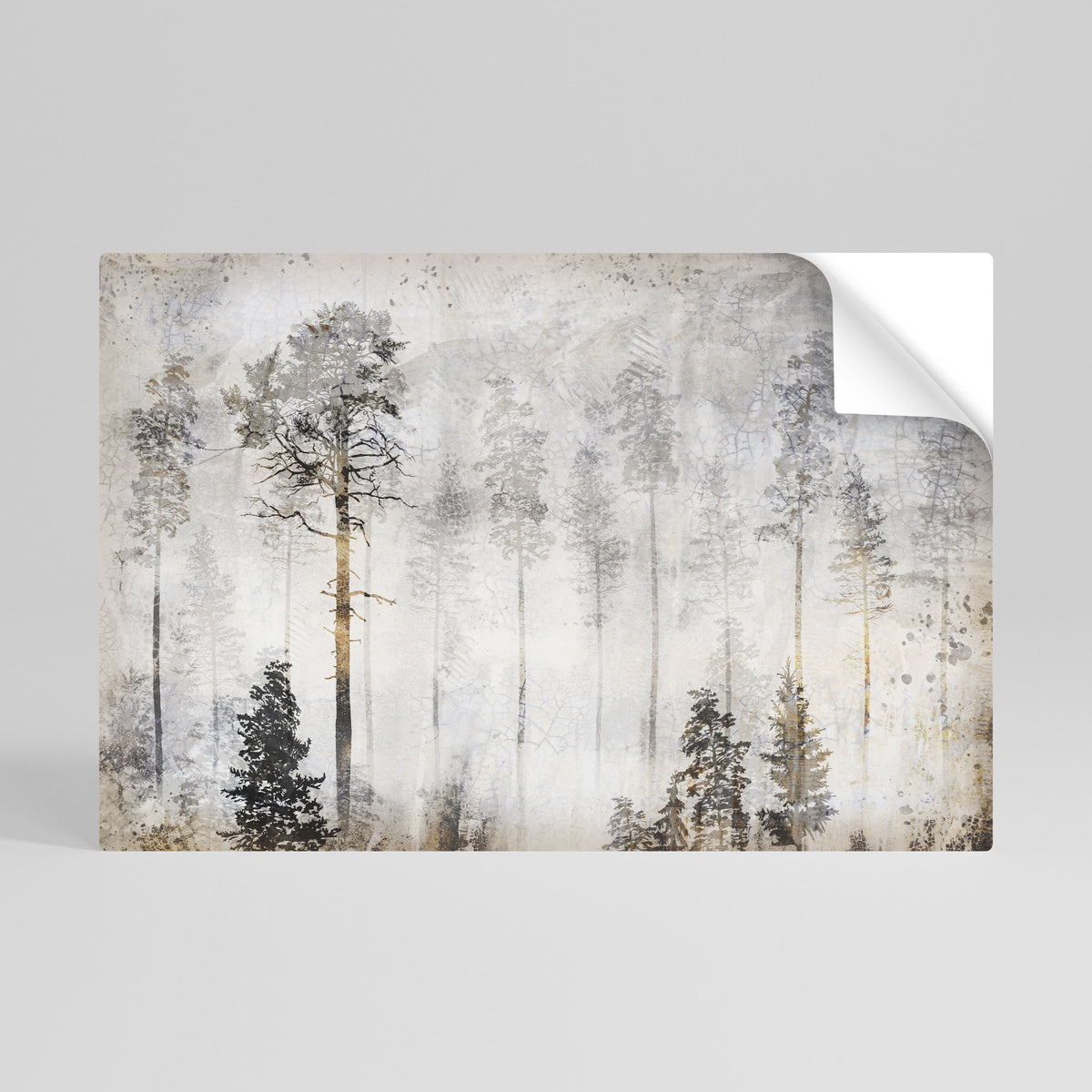 FADE IN THE TREES Póster adhesivo horizontal