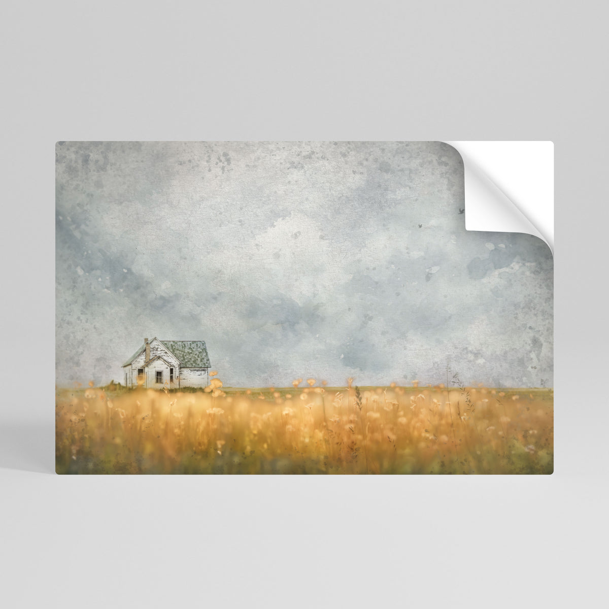 FIELDS OF FADING LIGHT Póster adhesivo horizontal