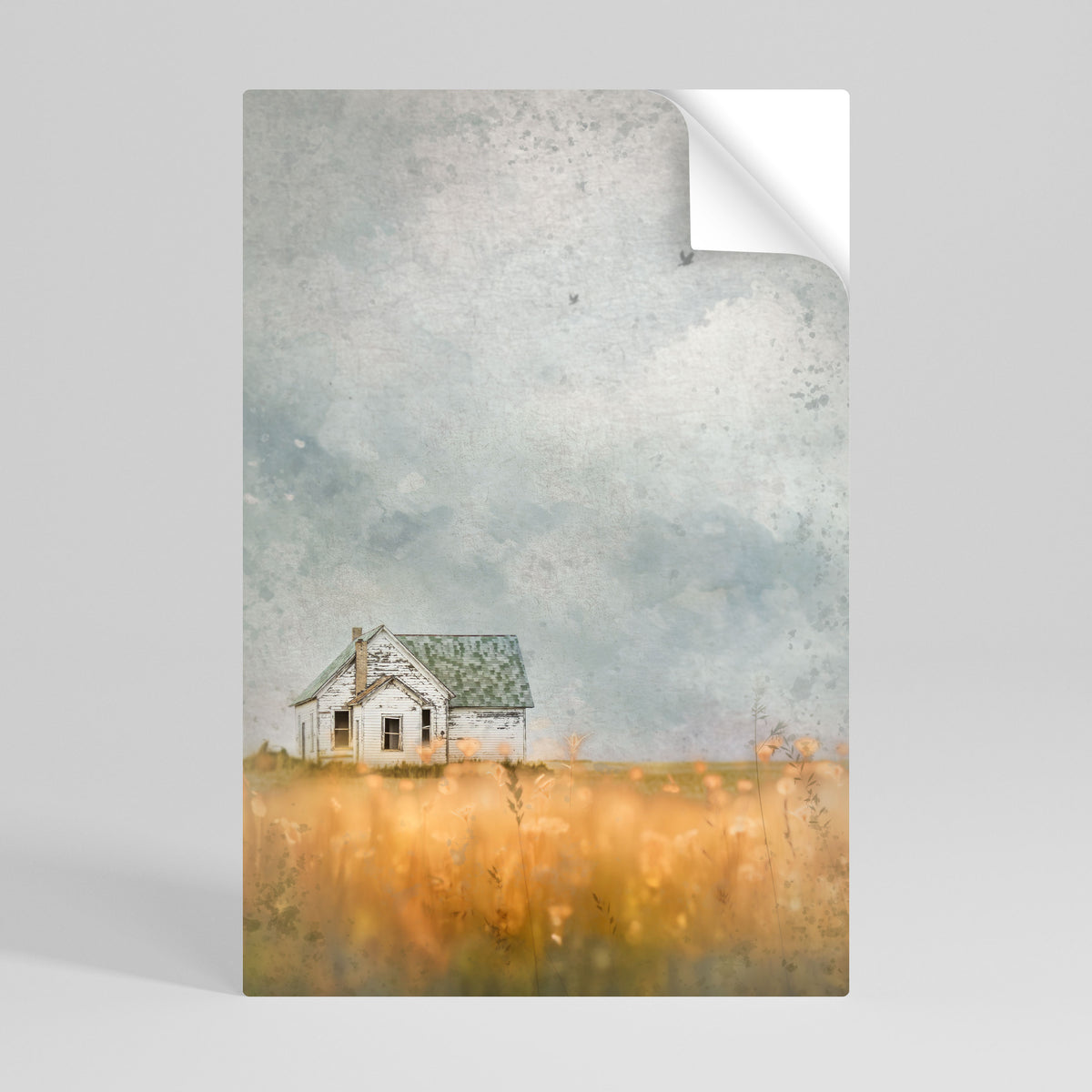 FIELDS OF FADING LIGHT Poster Verticale Adesivo
