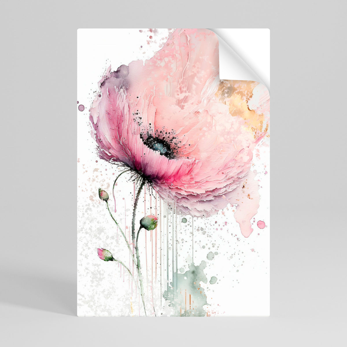 VIVID TRANQUILITY Selbstklebendes Poster - Hochformat