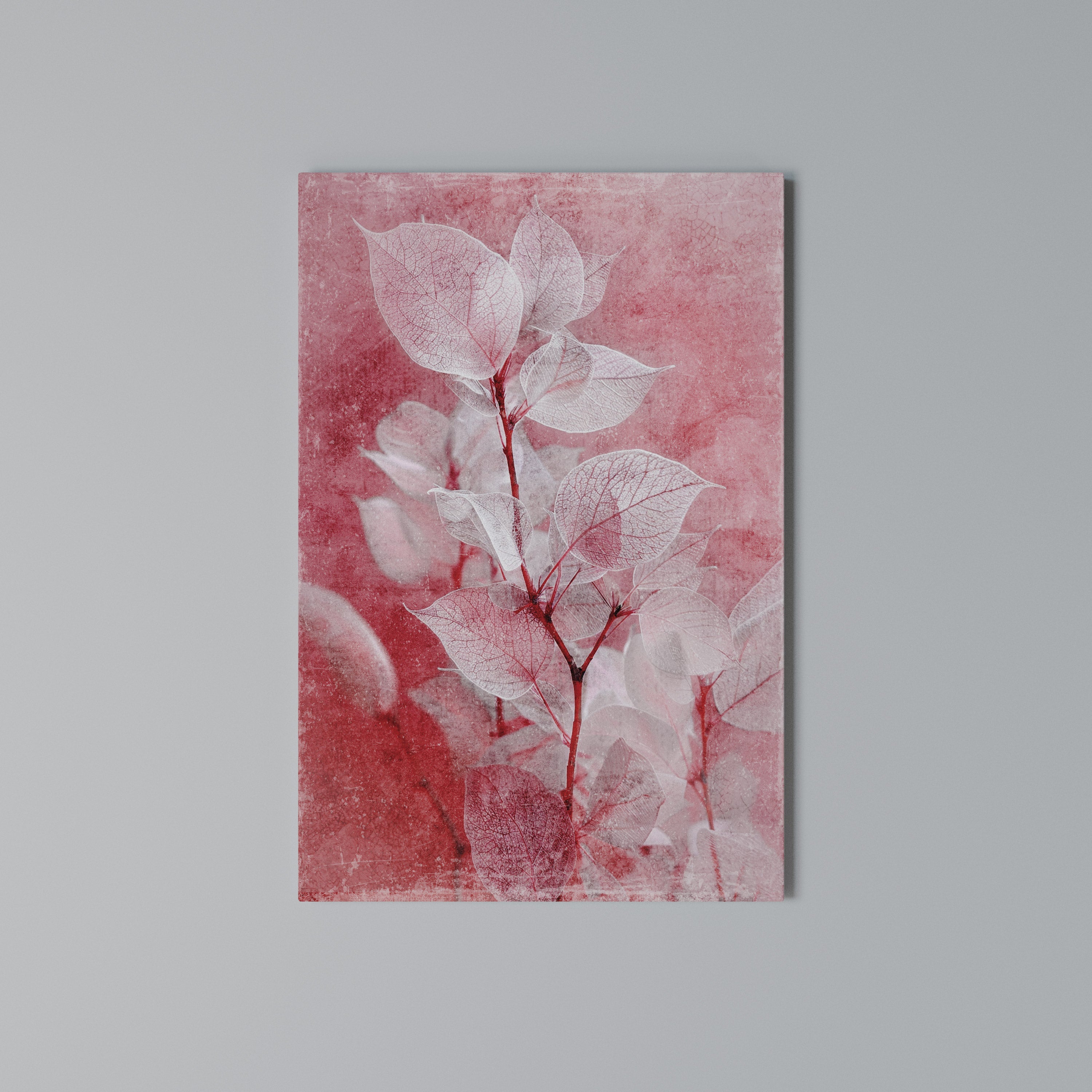 ETHERAL PETAL GLOW Cuadro en lienzo vertical