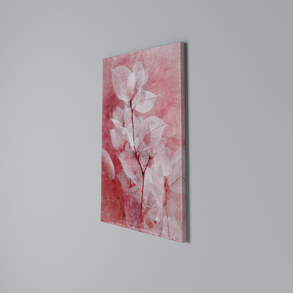 ETHERAL PETAL GLOW Vertical Canvas Print