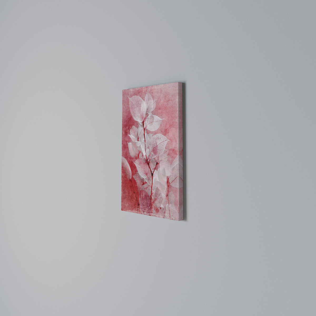 ETHERAL PETAL GLOW Vertical Canvas Print