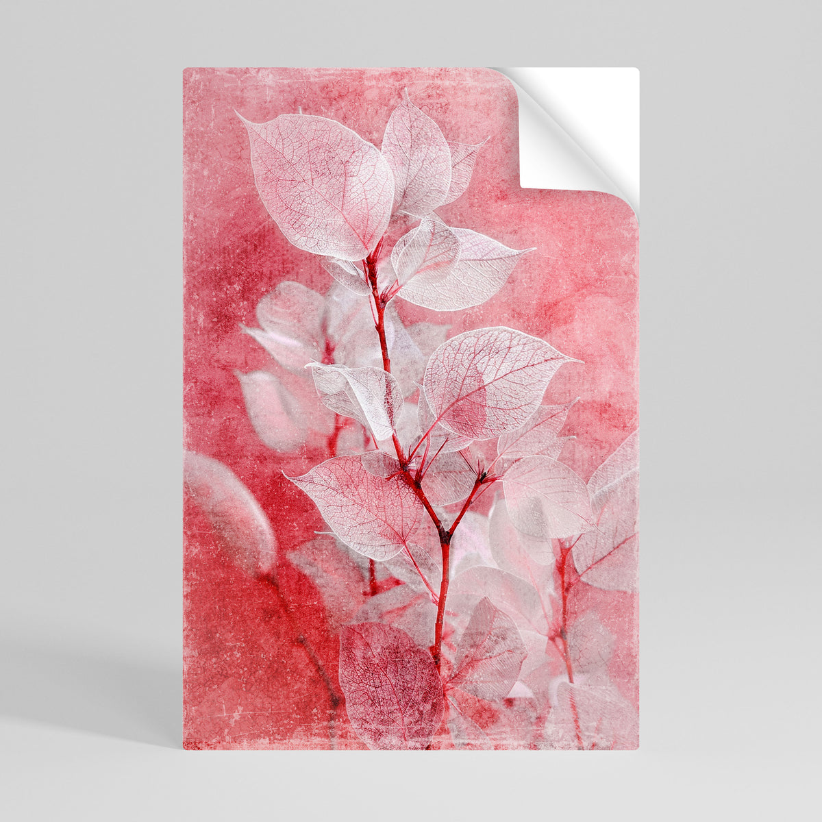 ETHERAL PETAL GLOW Selbstklebendes Poster - Hochformat