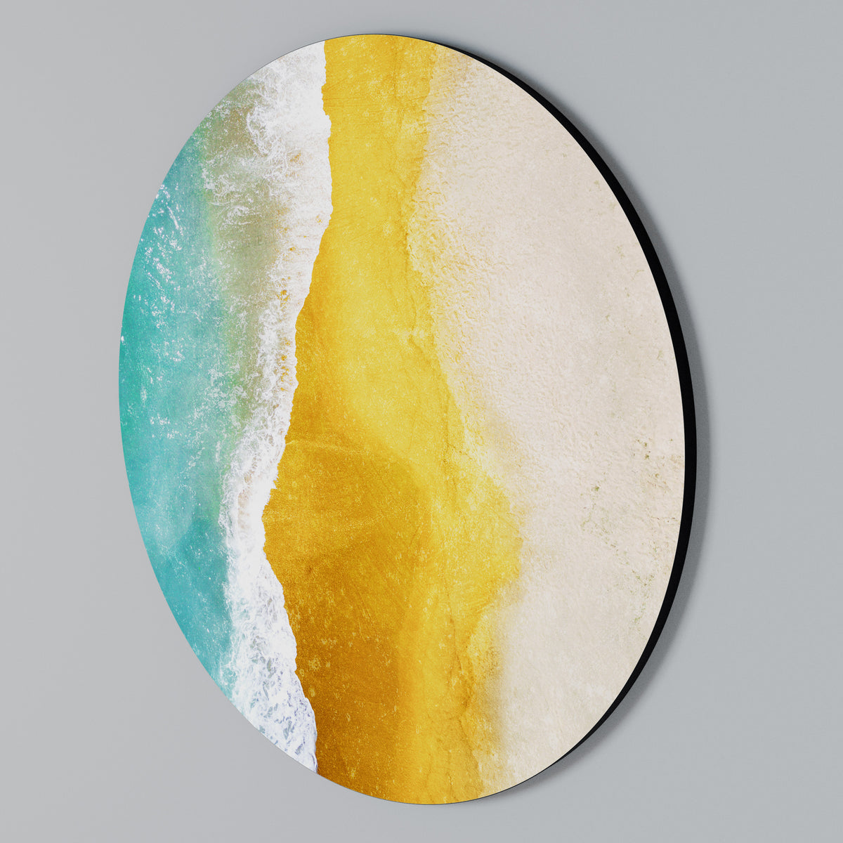 TRILOGY OF TIDES Arte de pared redondo