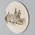 WHISPERS OF ARCHITECTURE Round Wall Art