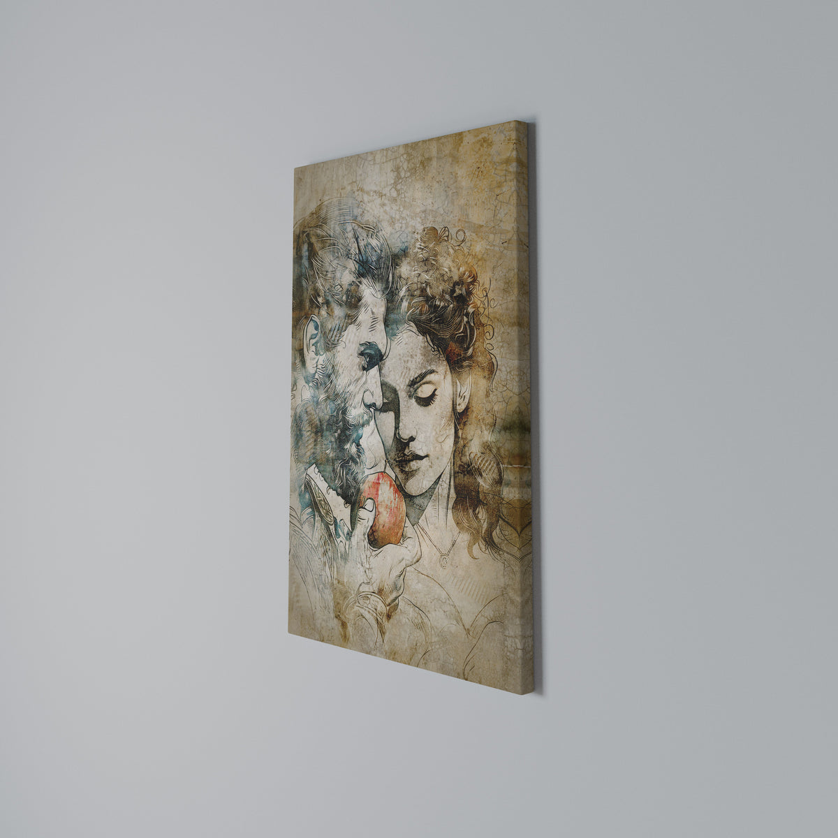 WHISPERS OF TEMPTATION Vertical Canvas Print