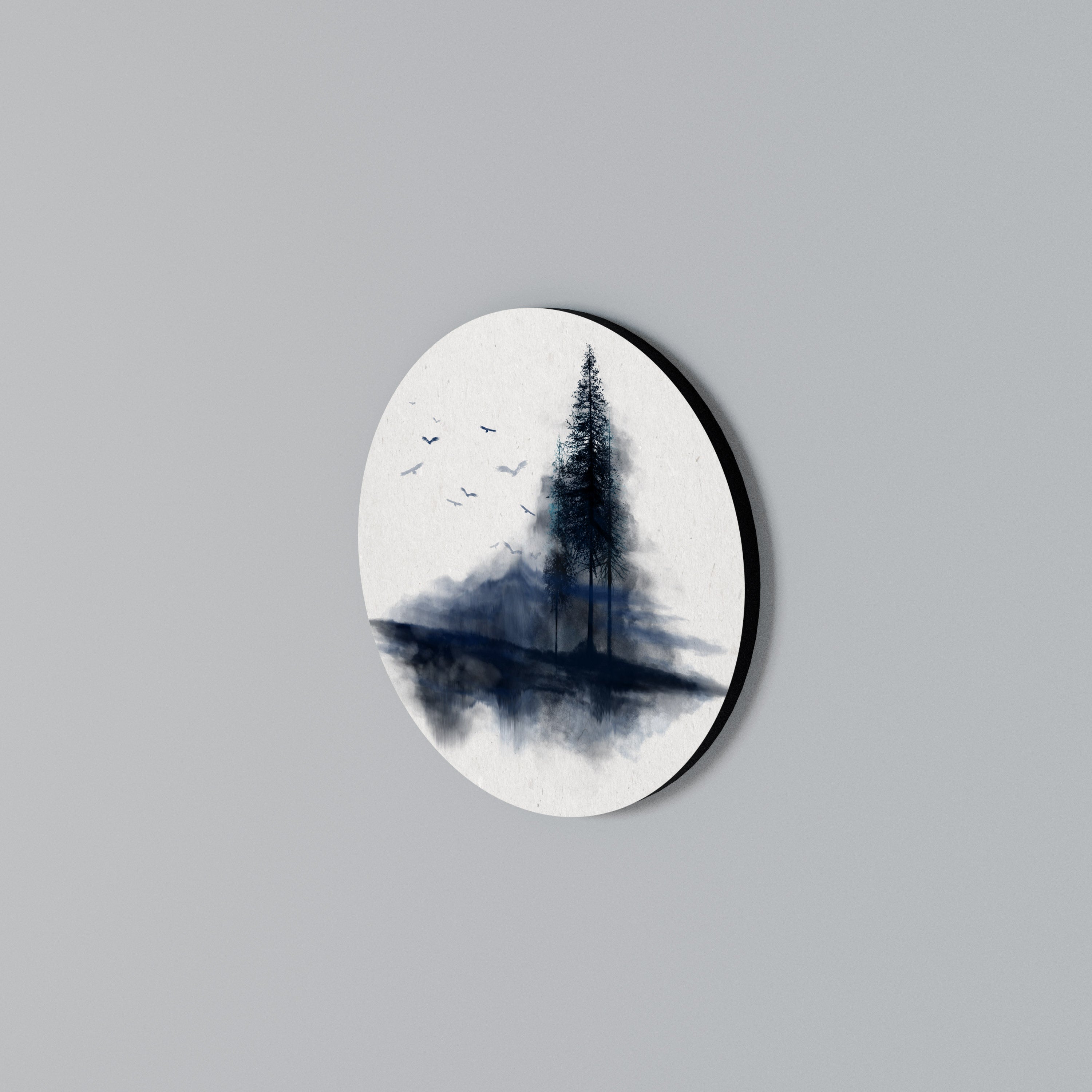 MISTY RECOLLECTION Round Wall Art