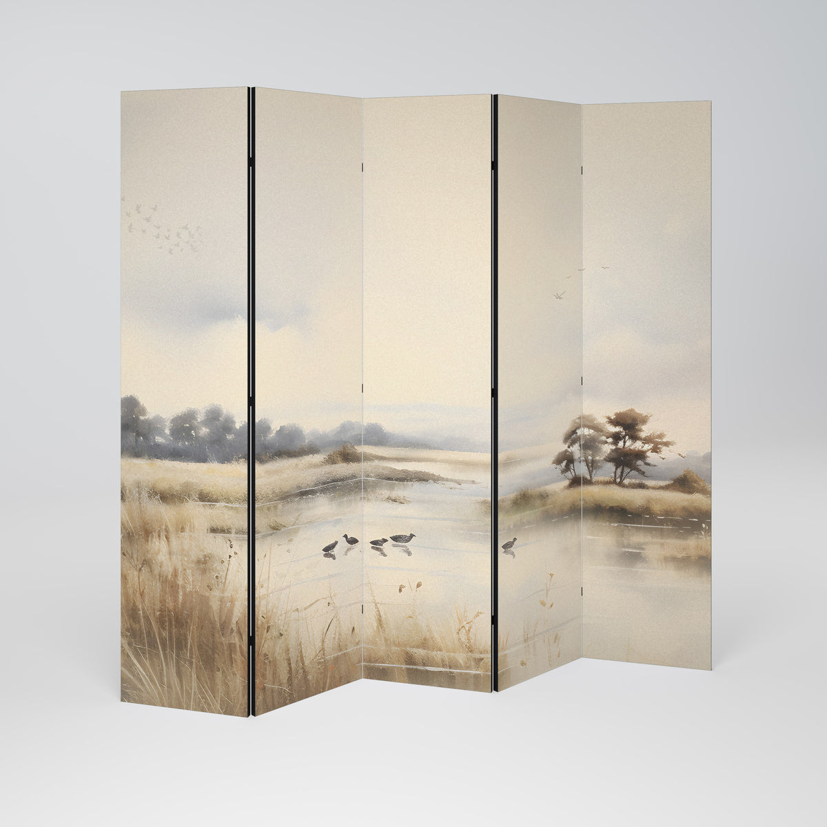 LAKESIDE NOSTALGY 5-teiliger Paravent