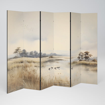 LAKESIDE NOSTALGY 6-Panel Room Divider