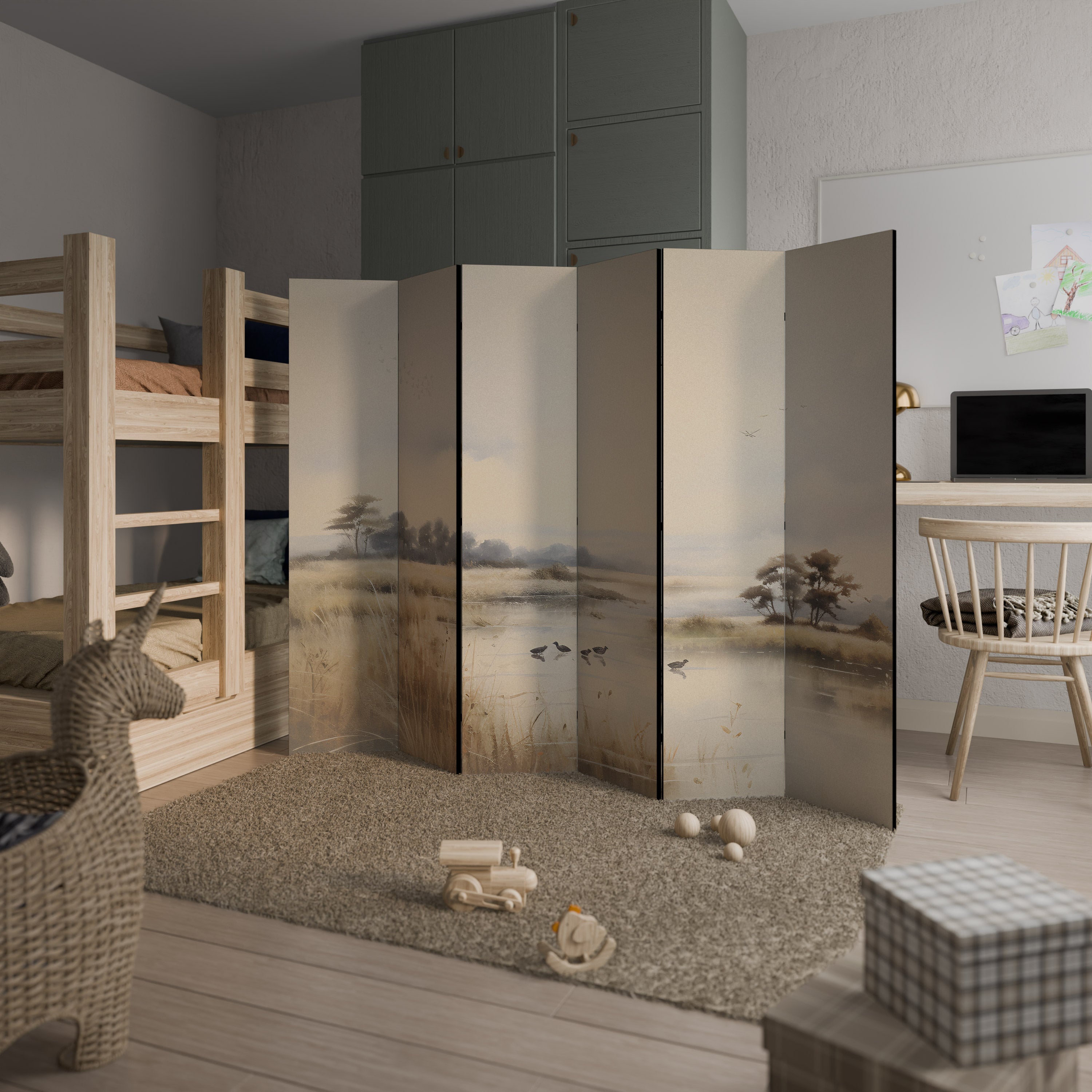 LAKESIDE NOSTALGY Rumsavdelare 6 paneler