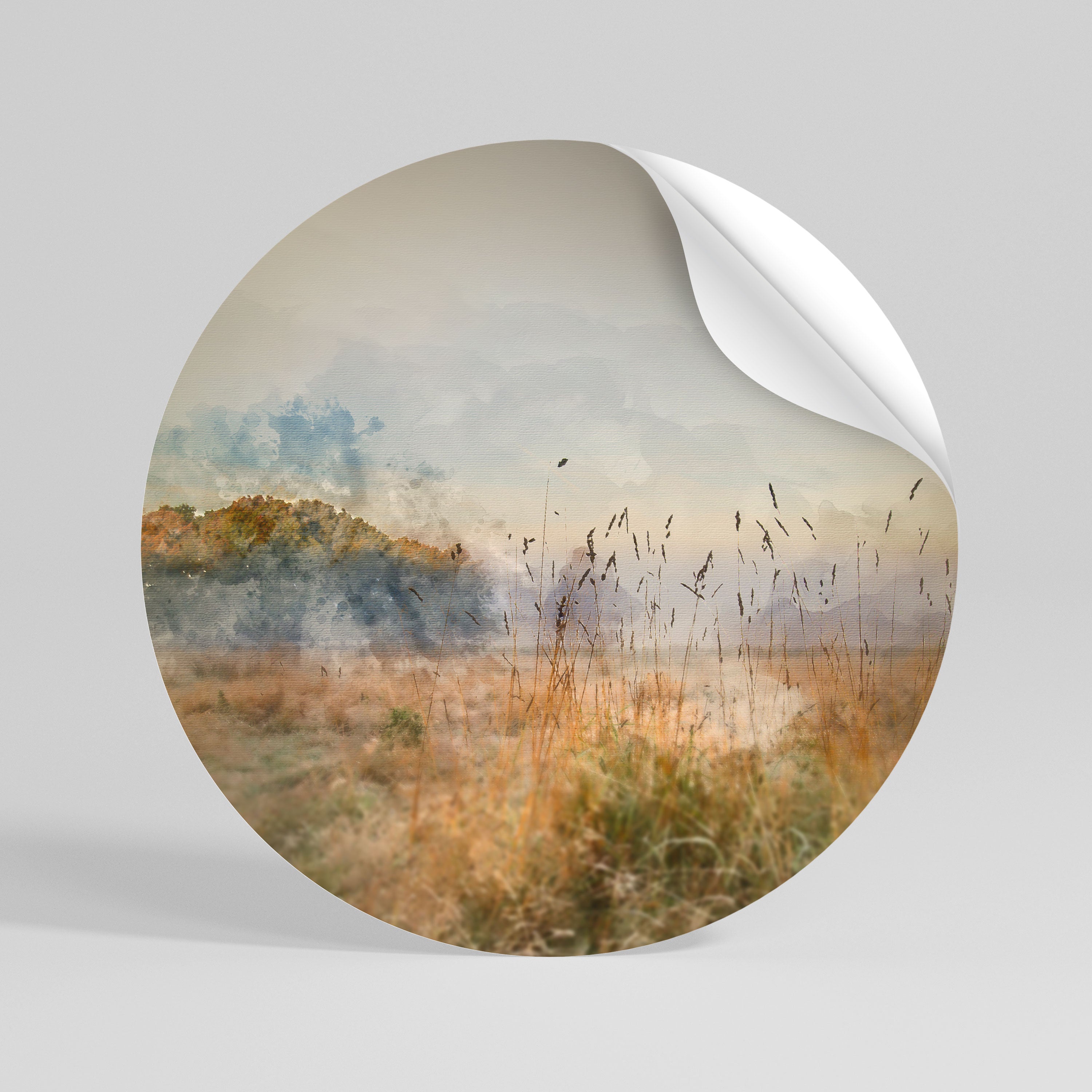 SUMMERTIME SADNESS Peel and Stick Round Sticker