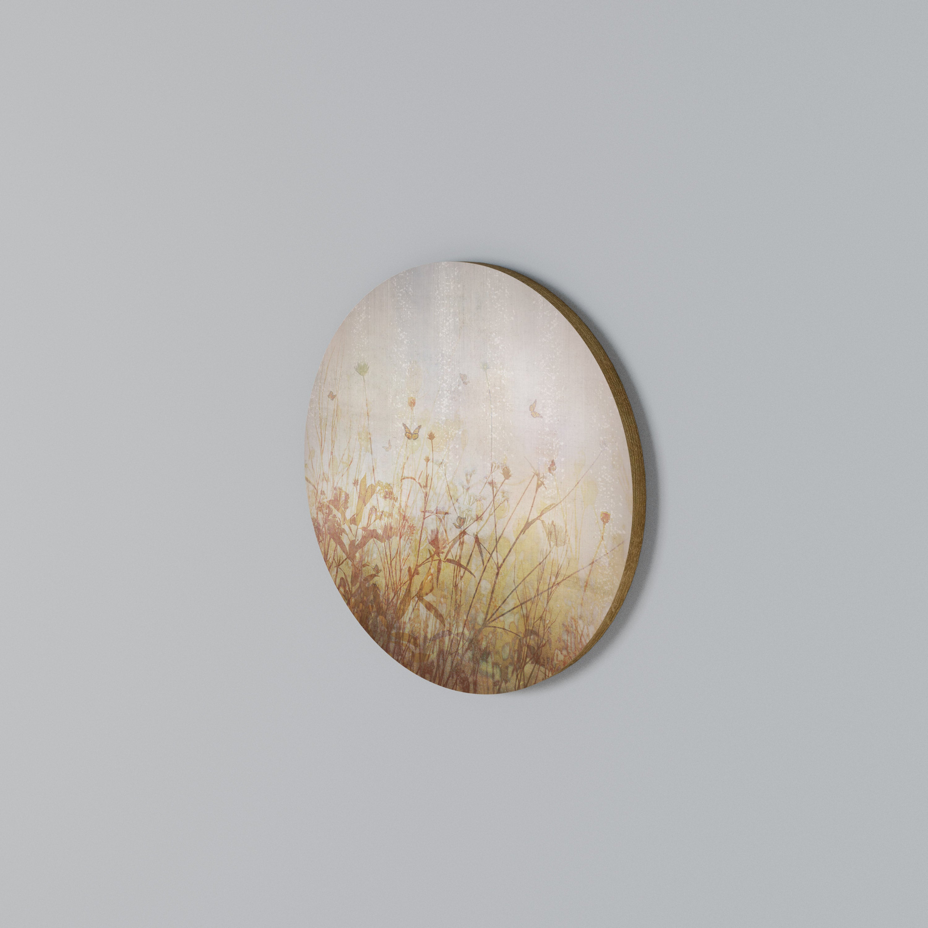MEADOW BUTTERFLIES Round Wall Art