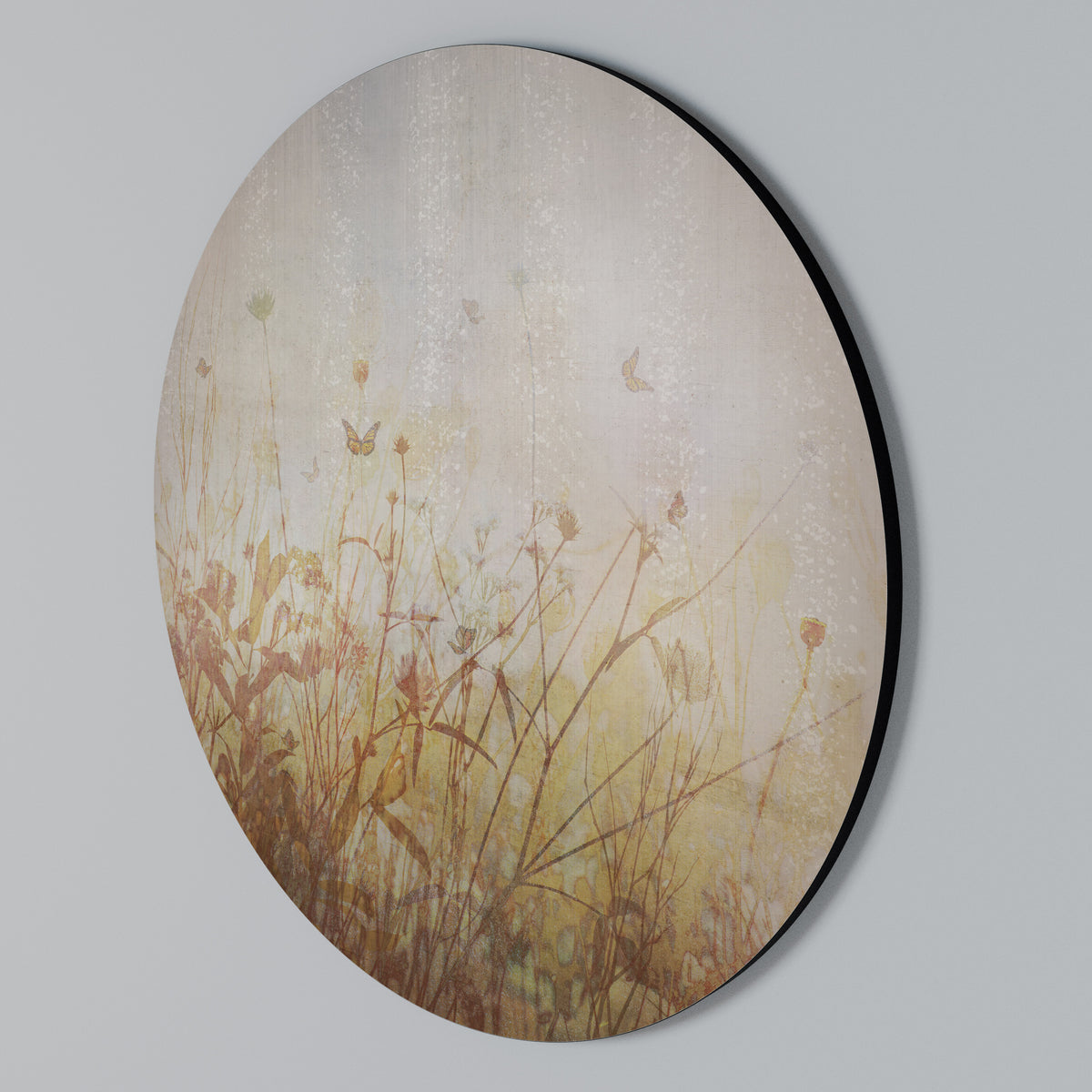 MEADOW BUTTERFLIES Rundes Wandbild