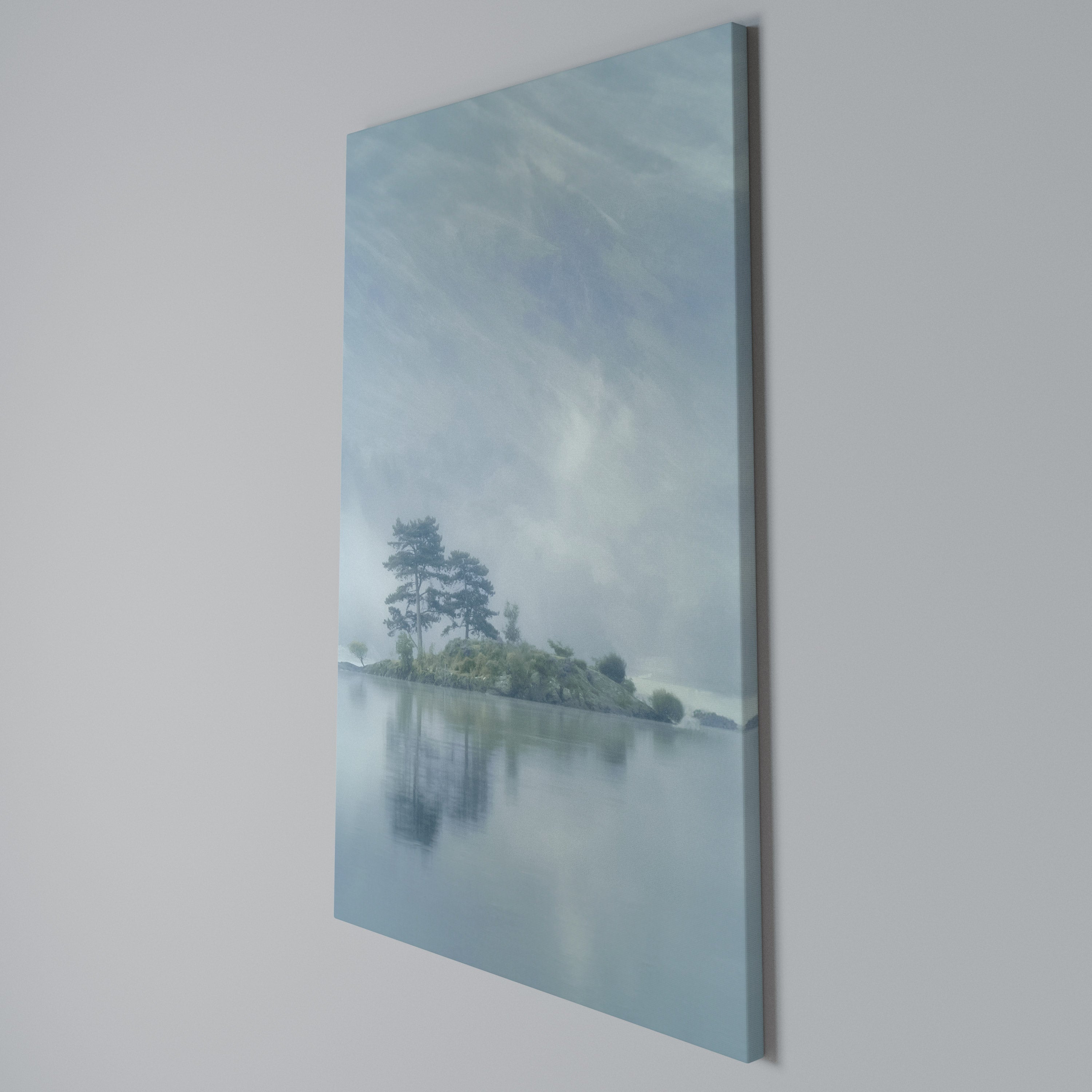 SILVER LAKE Κατακόρυφος Πίνακας σε Καμβά