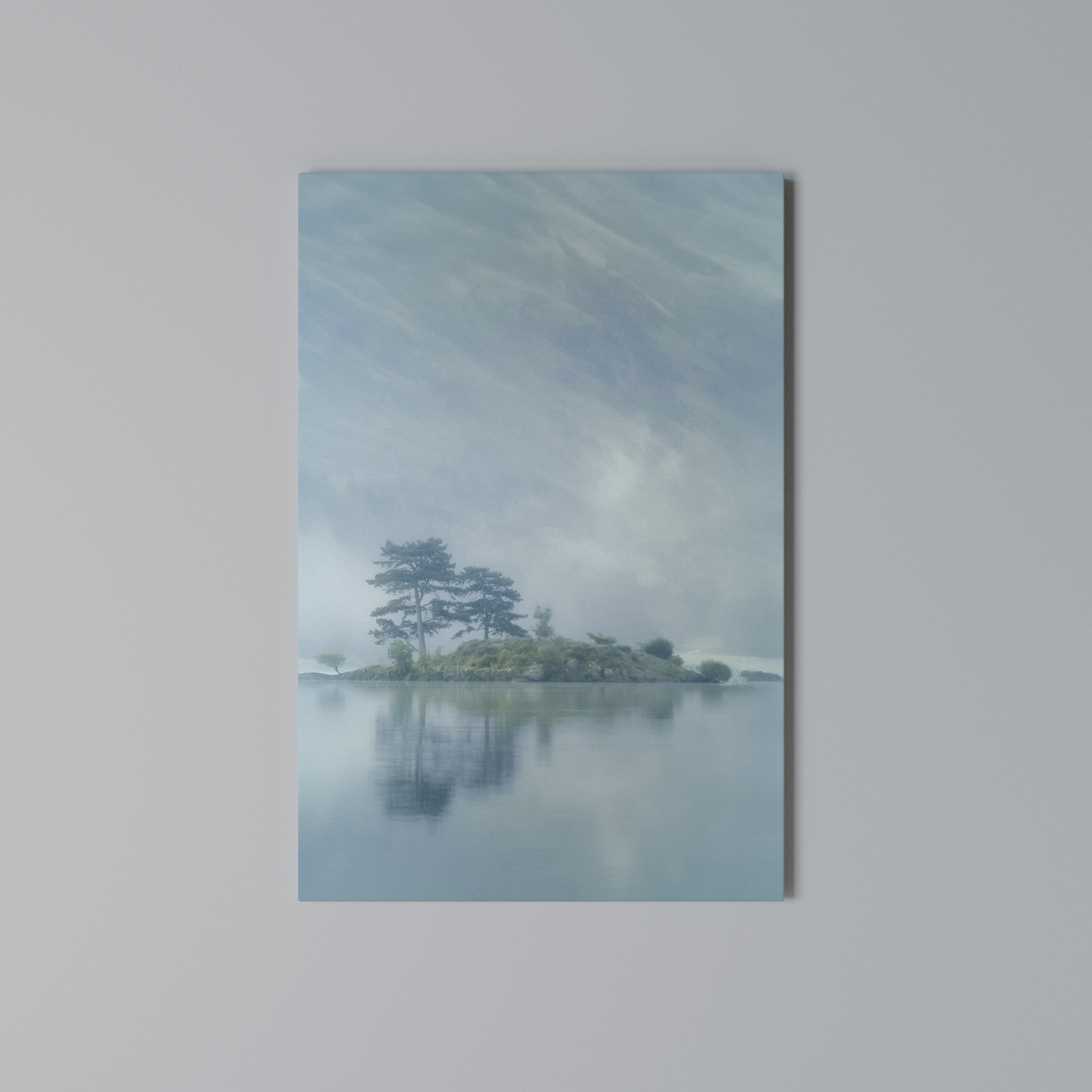 SILVER LAKE Κατακόρυφος Πίνακας σε Καμβά