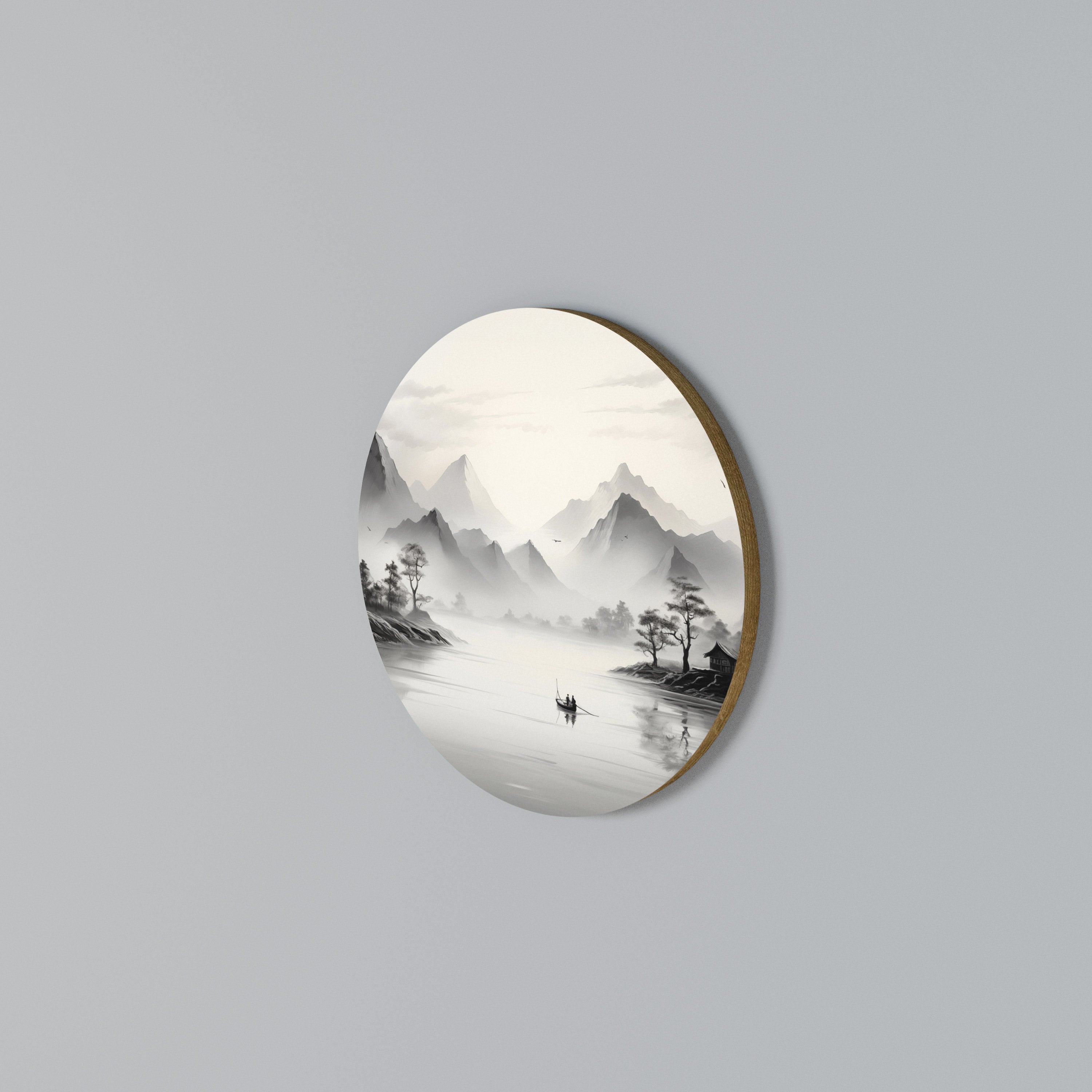 ASIAN VENTURE Round Wall Art