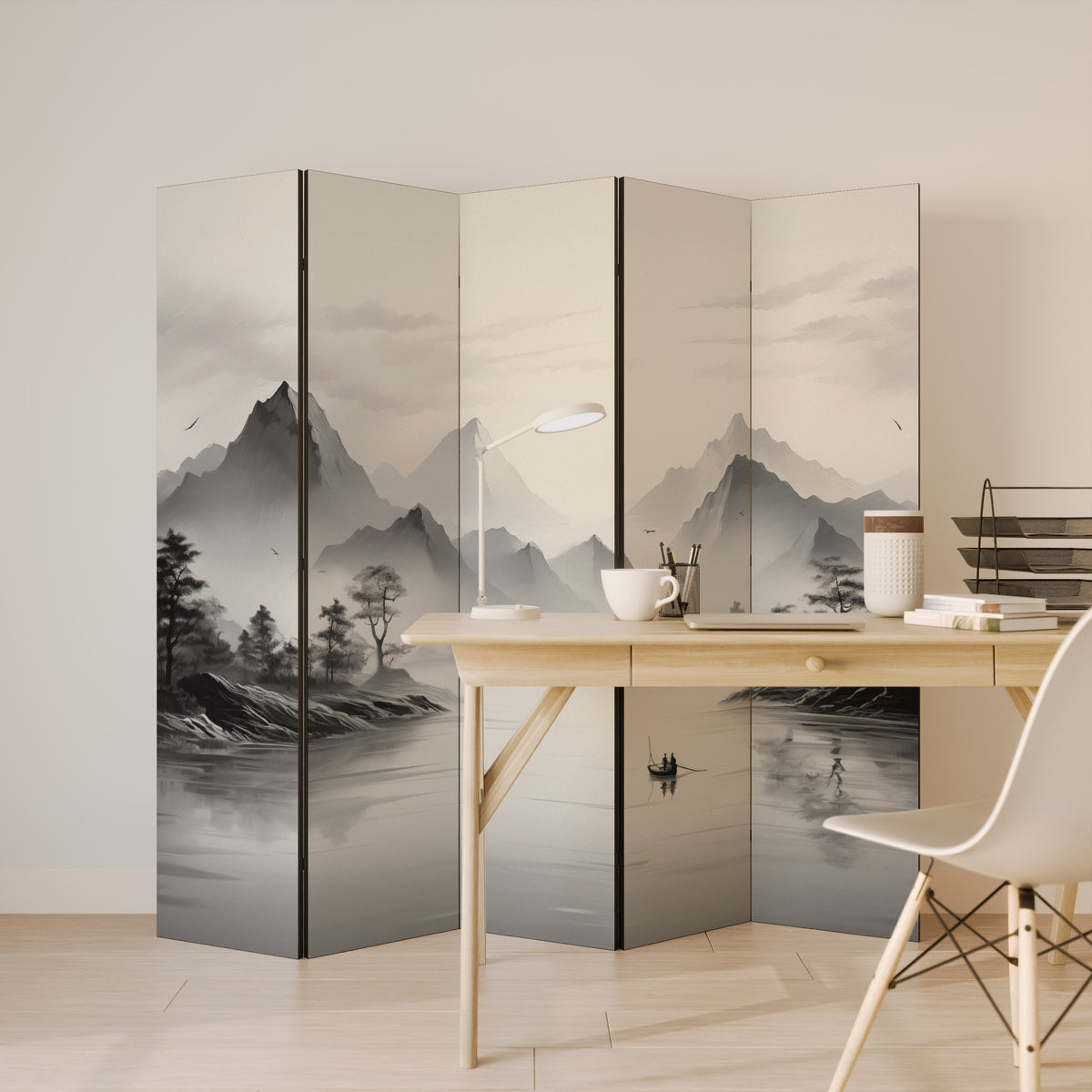 ASIAN VENTURE 5-teiliger Paravent
