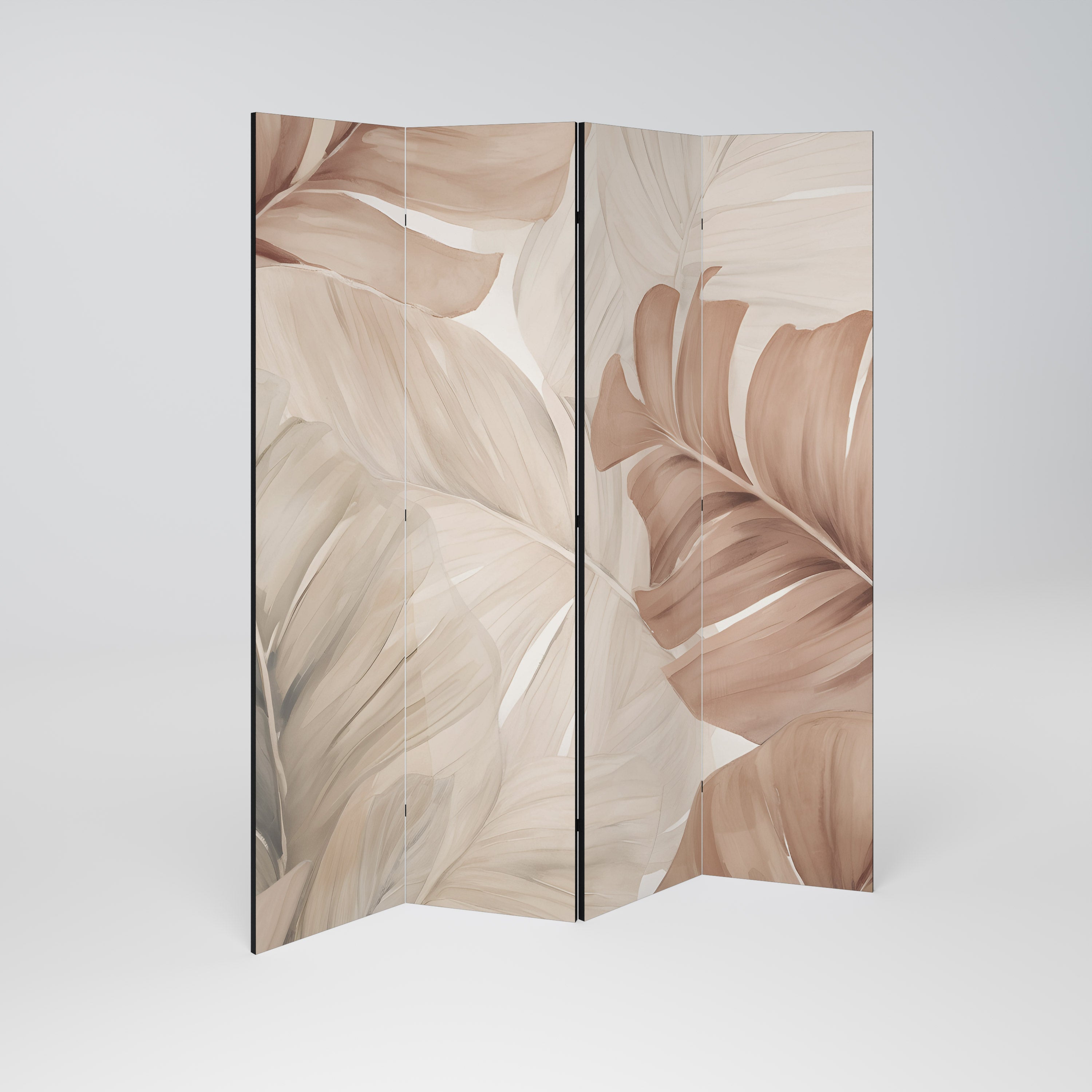 SOFT TONES OF FOLIAGE 4-Panel Room Divider