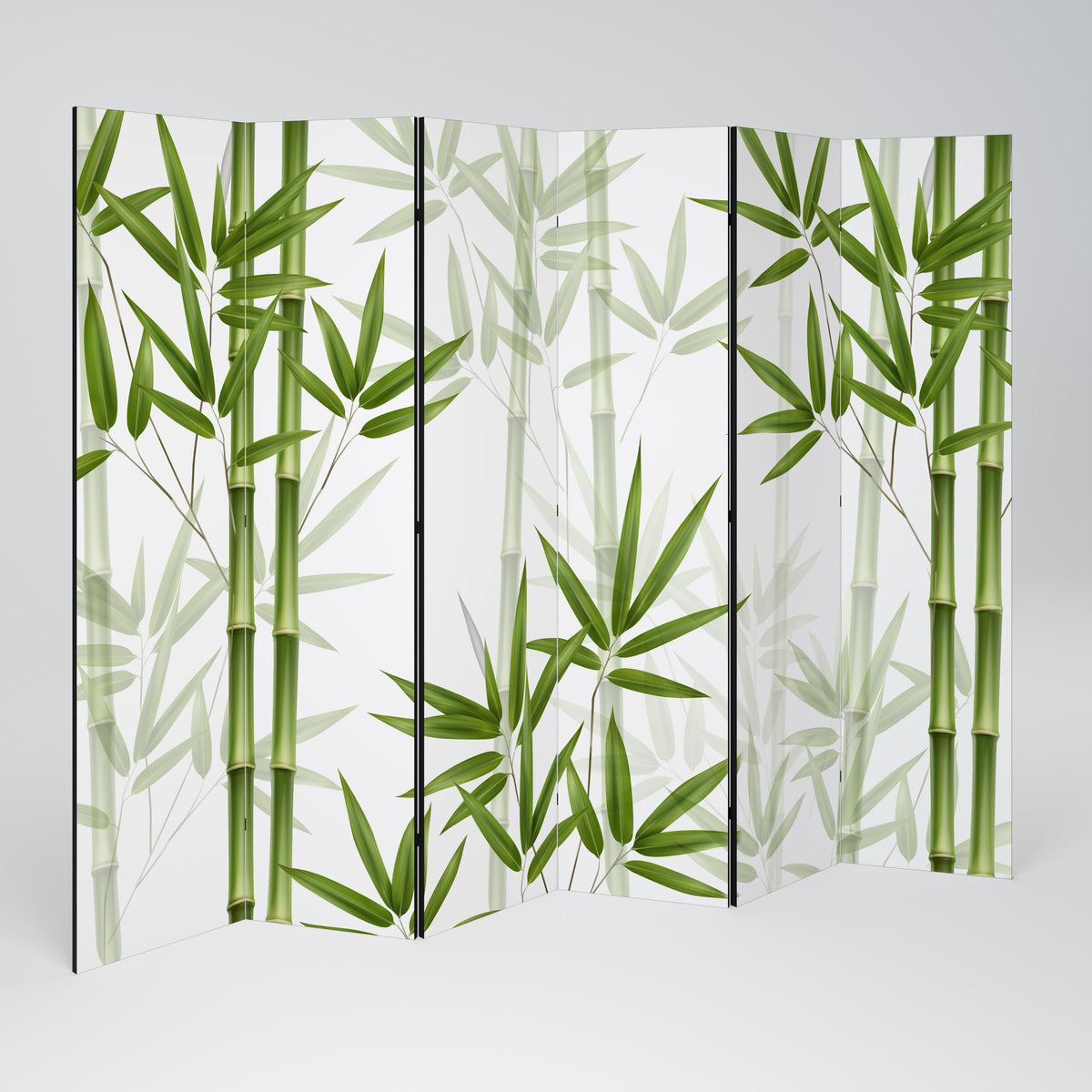 SERENE BAMBOO WHISPERS Biombo de 6 Painéis