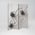 SAND SCULPTED SERENITY 4-Panel Room Divider